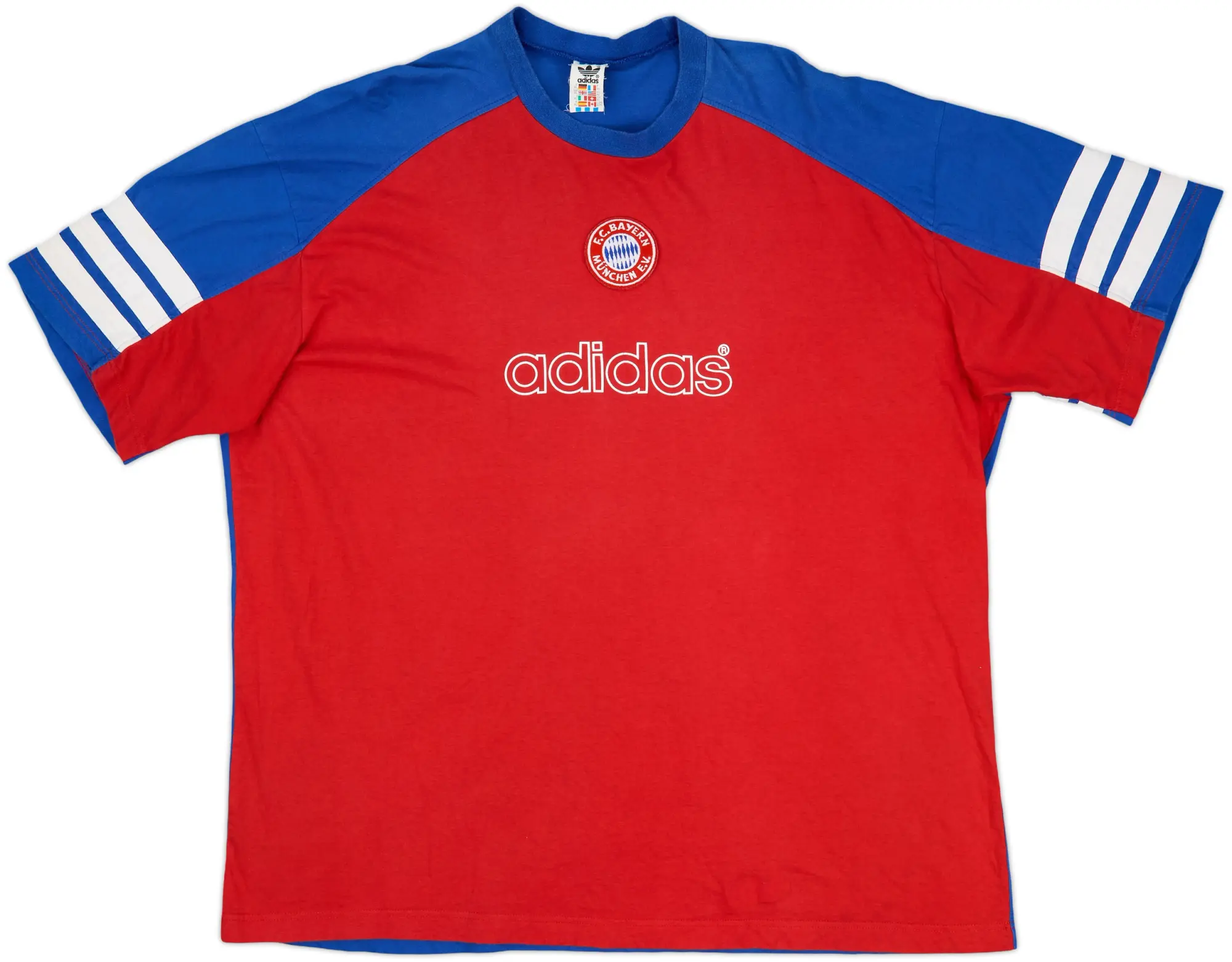 adidas Bayern Munich Mens SS Home Shirt 1995/96