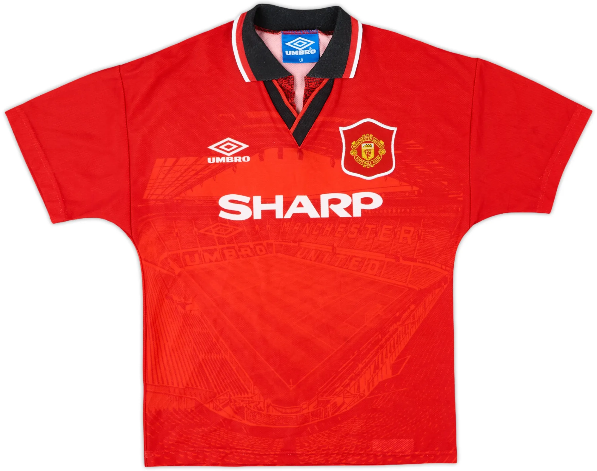 Umbro Manchester United Boys SS Home Shirt 1994/96