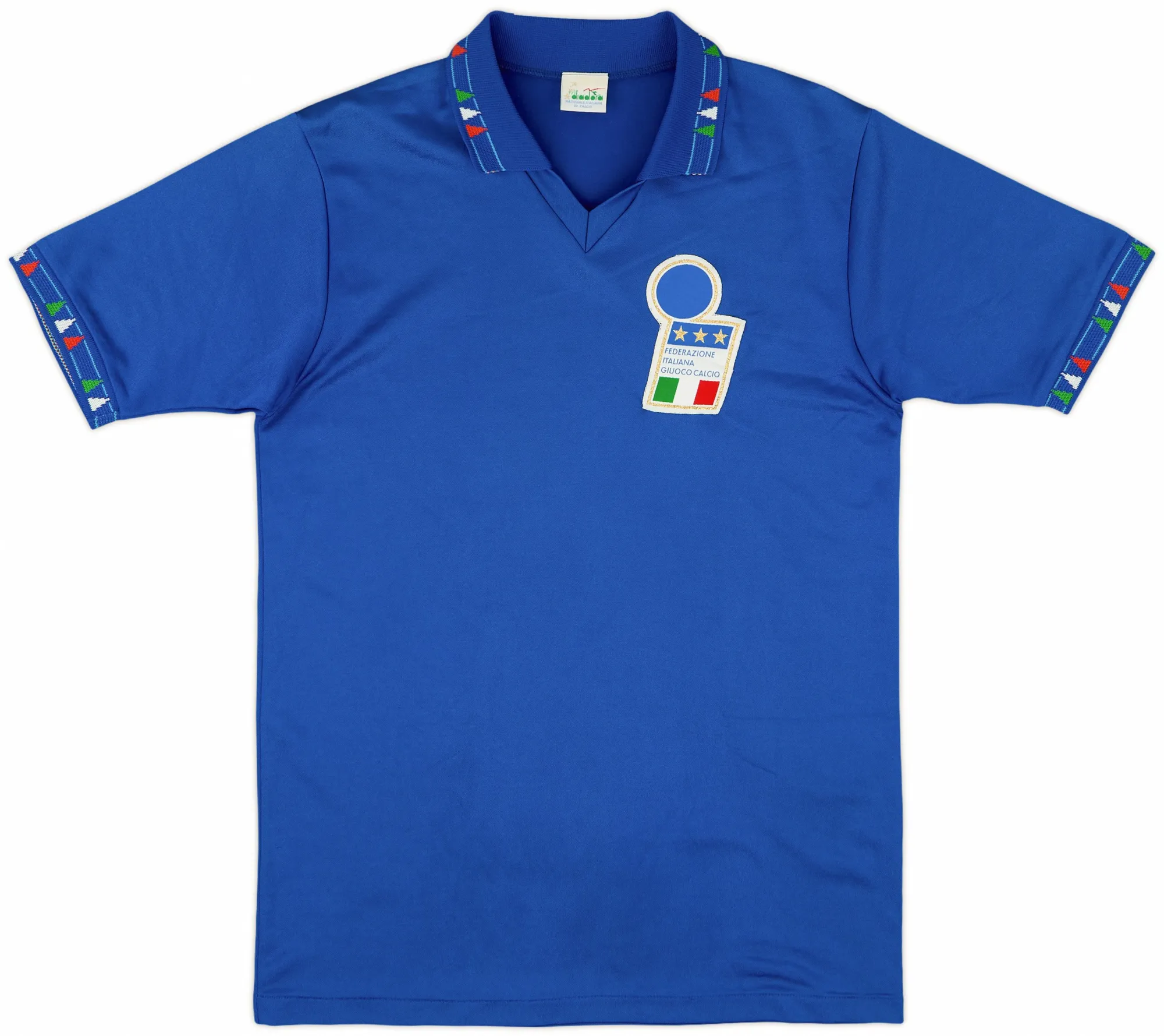 Diadora Italy Mens SS Home Shirt 1992