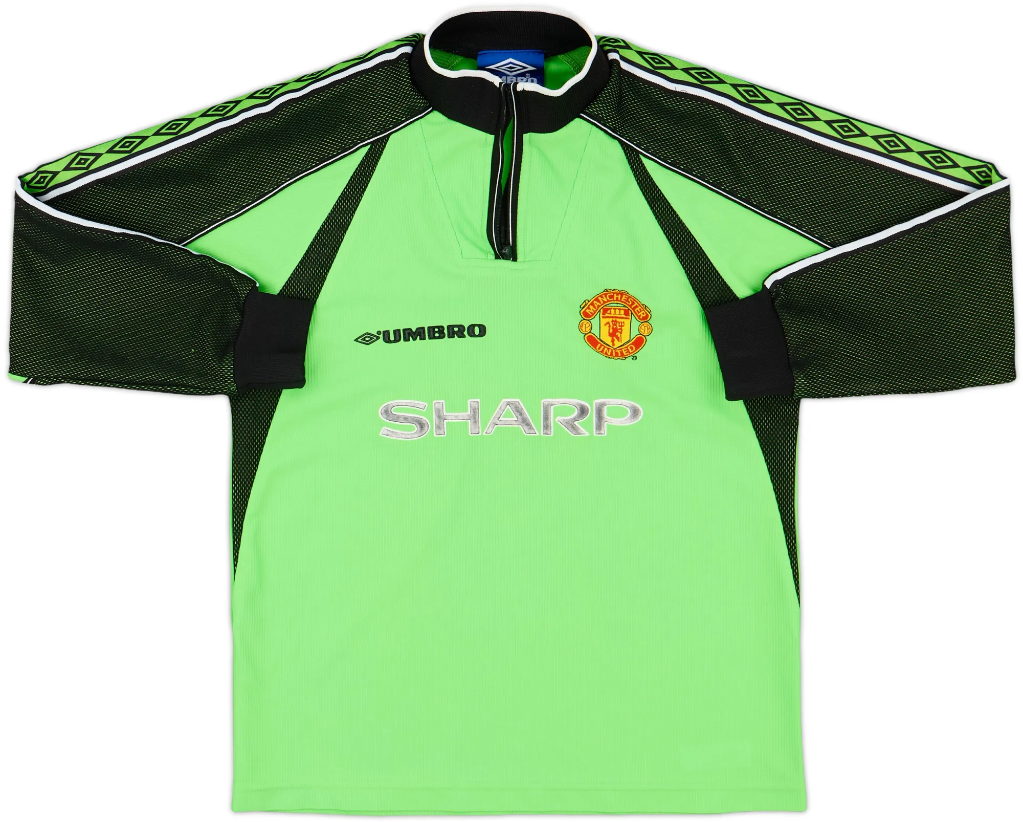 Umbro Manchester United Boys LS Goalkeeper Home Shirt 1998/99