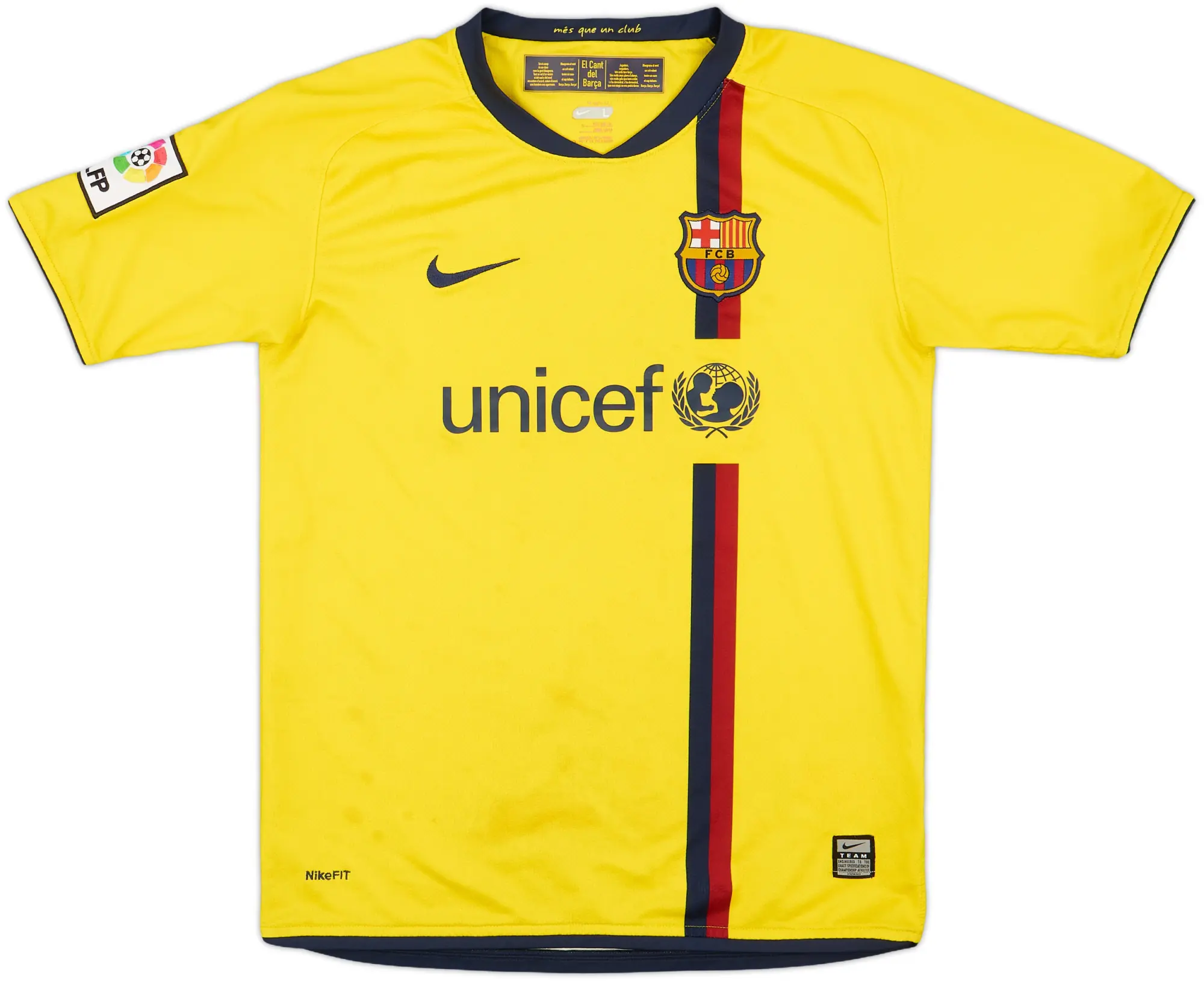 Nike Barcelona Boys SS Away Shirt 2008/10