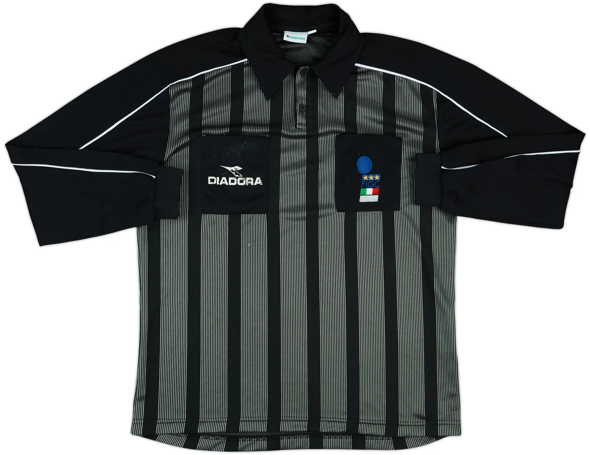 1990s Italy FIGC Diadora Referee L/S Shirt - 6/10 - (XL)