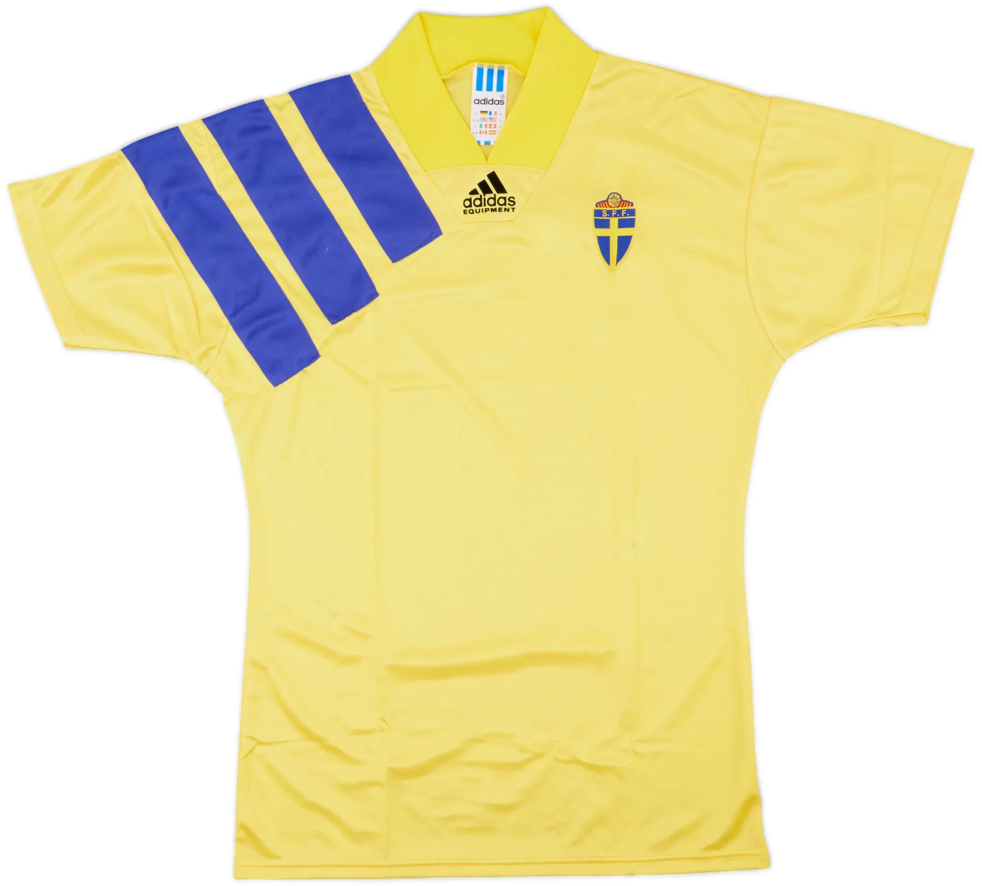 adidas Sweden Mens SS Home Shirt 1992