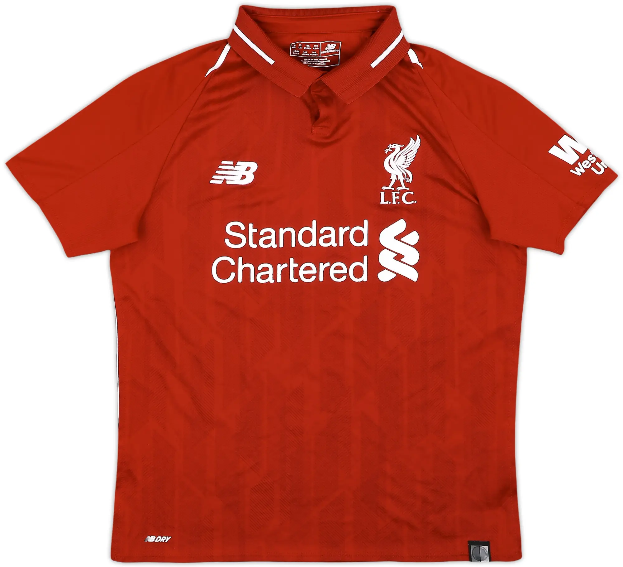 NewBalance Liverpool Boys SS Home Shirt 2018/19