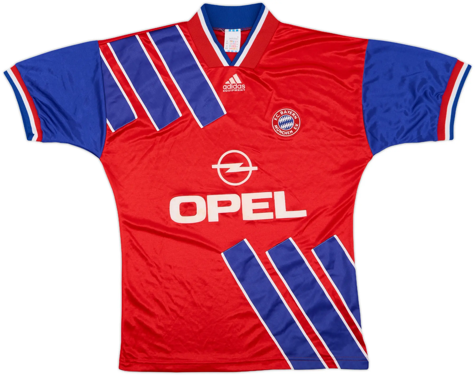 adidas Bayern Munich Mens SS Home Shirt 1993/95