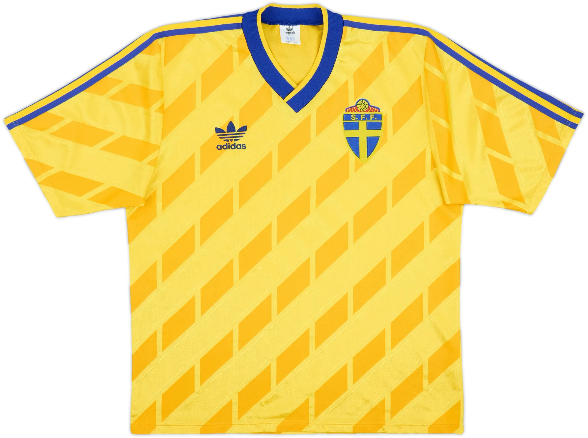 adidas Sweden Mens SS Home Shirt 1988