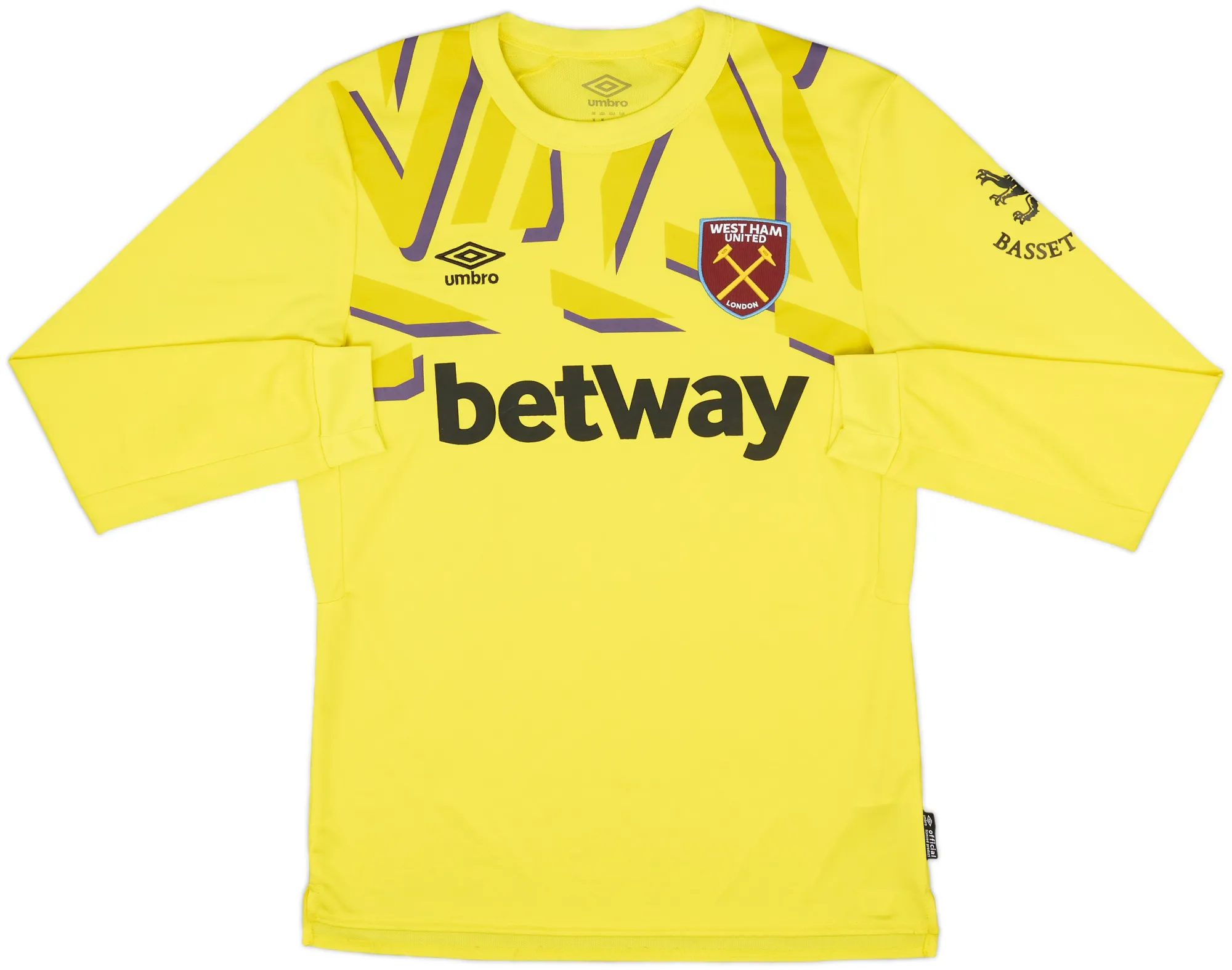 Umbro West Ham United Mens LS Goalkeeper Home Shirt 2019/20