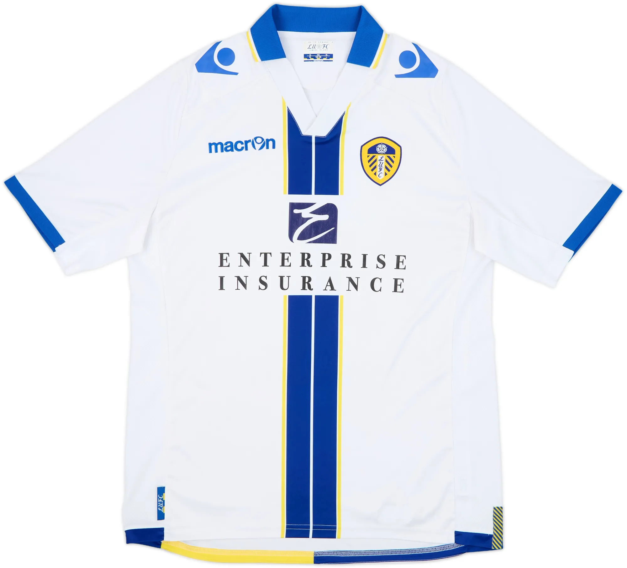 Macron Leeds United Mens SS Home Shirt 2013/14