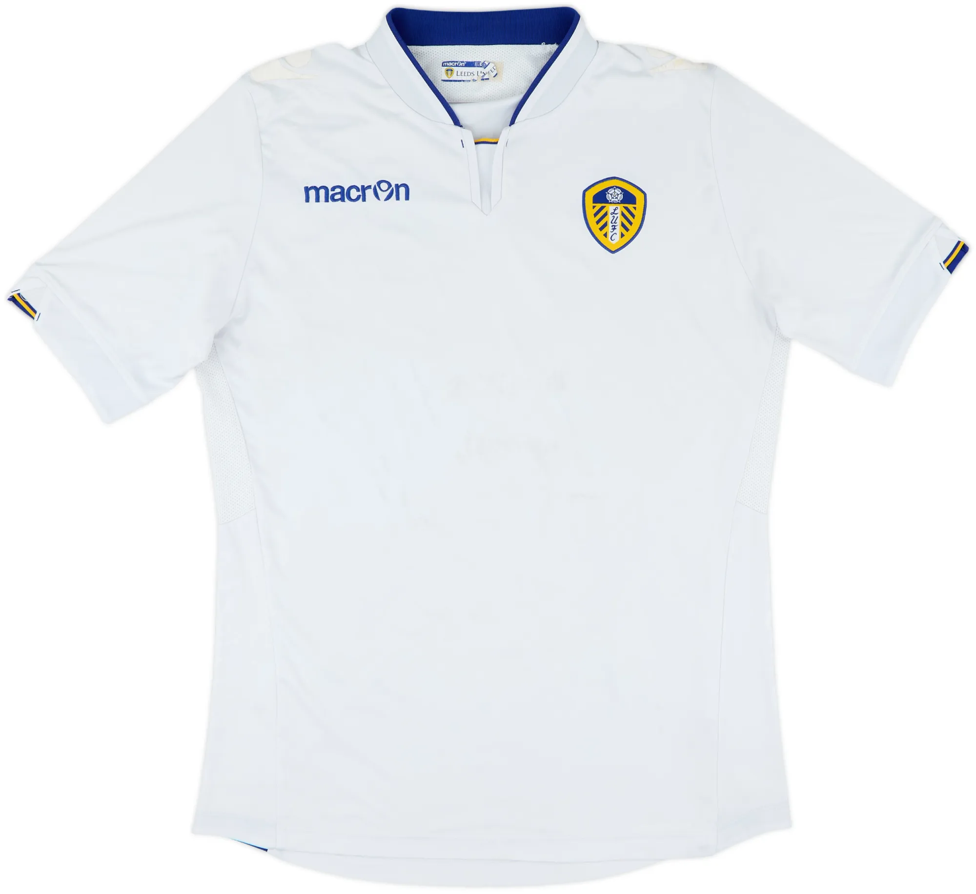 Macron Leeds United Mens SS Home Shirt 2014/15