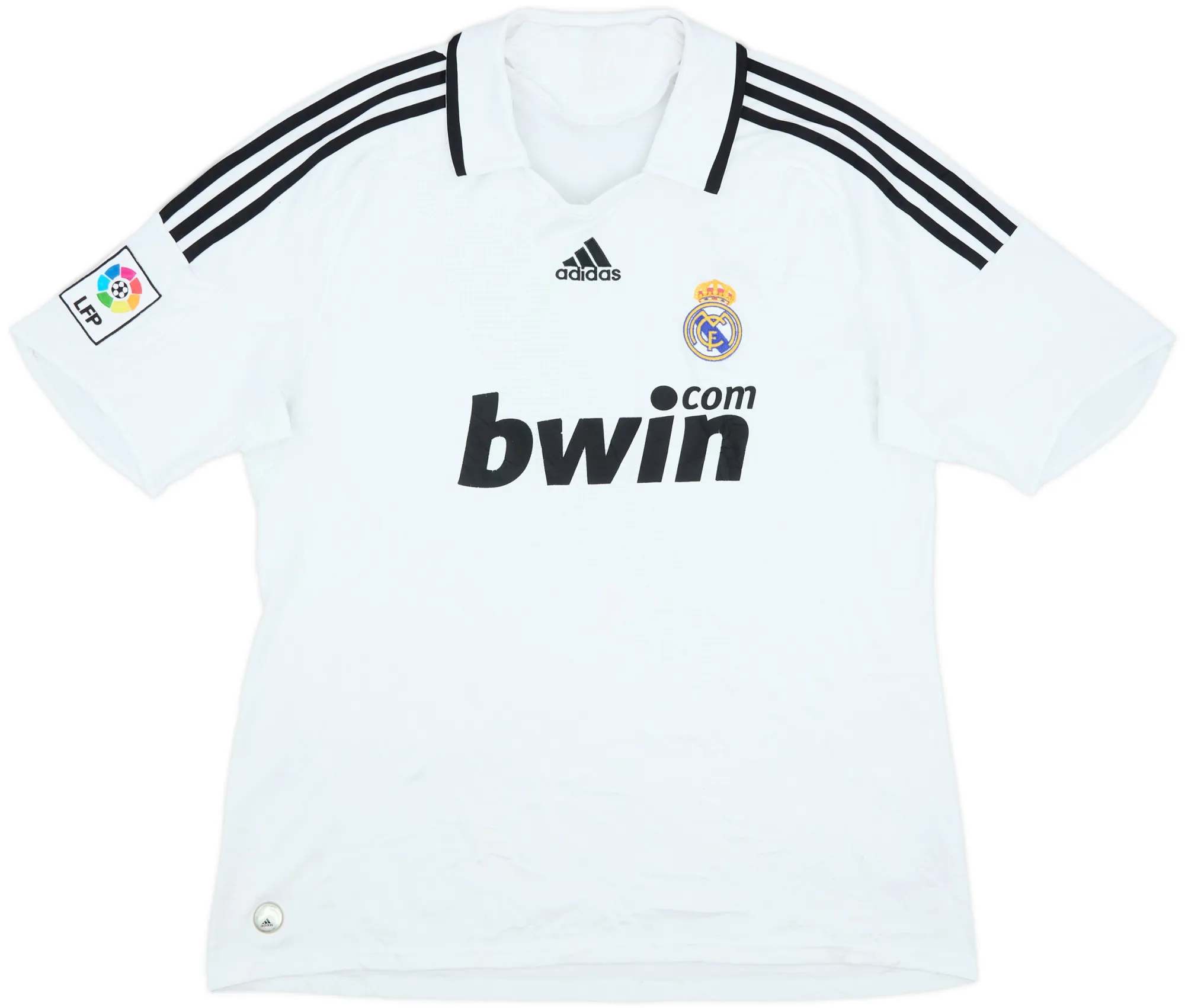 adidas Real Madrid Mens SS Home Shirt 2008/09