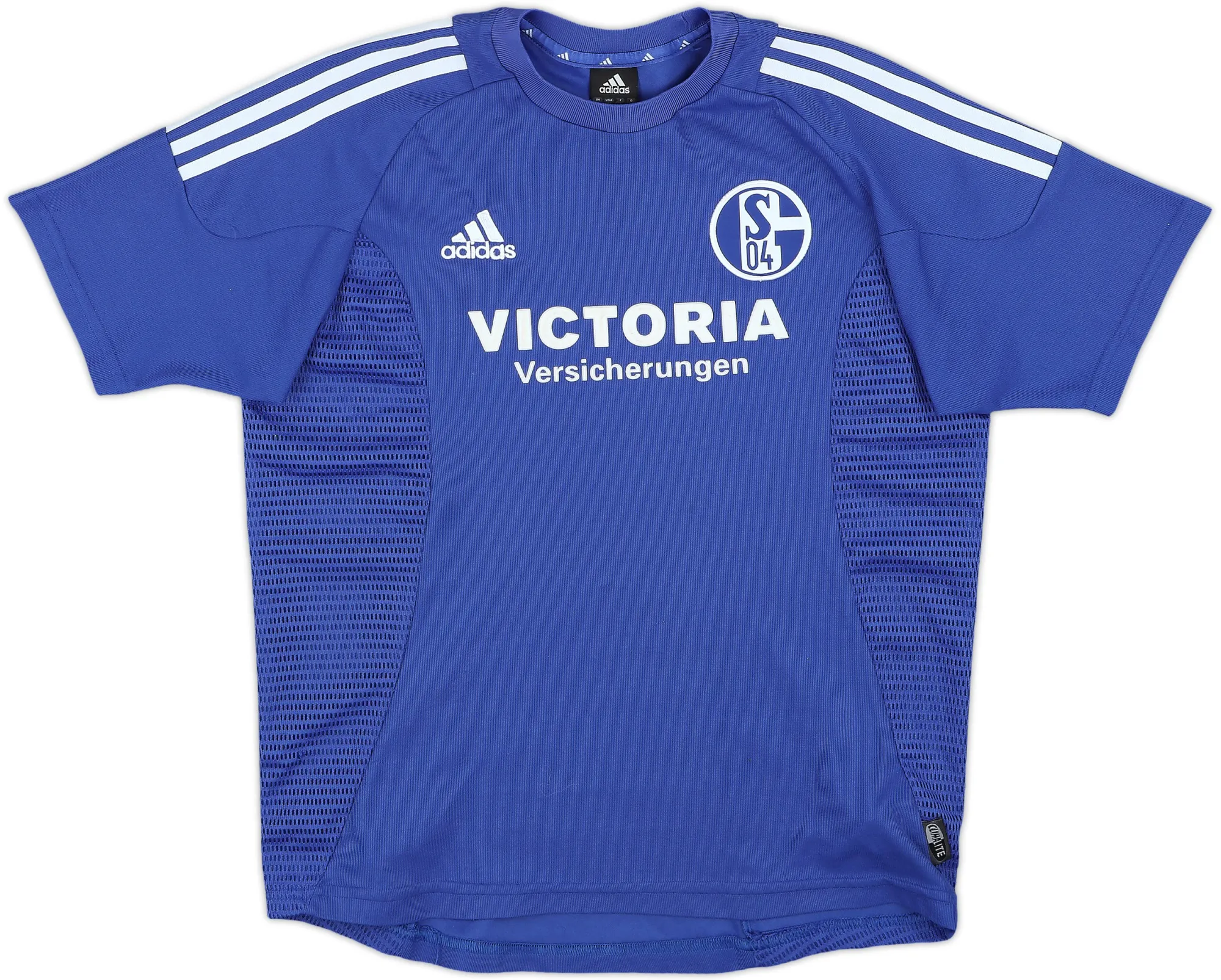 adidas Schalke 04 Boys SS Home Shirt 2002/04