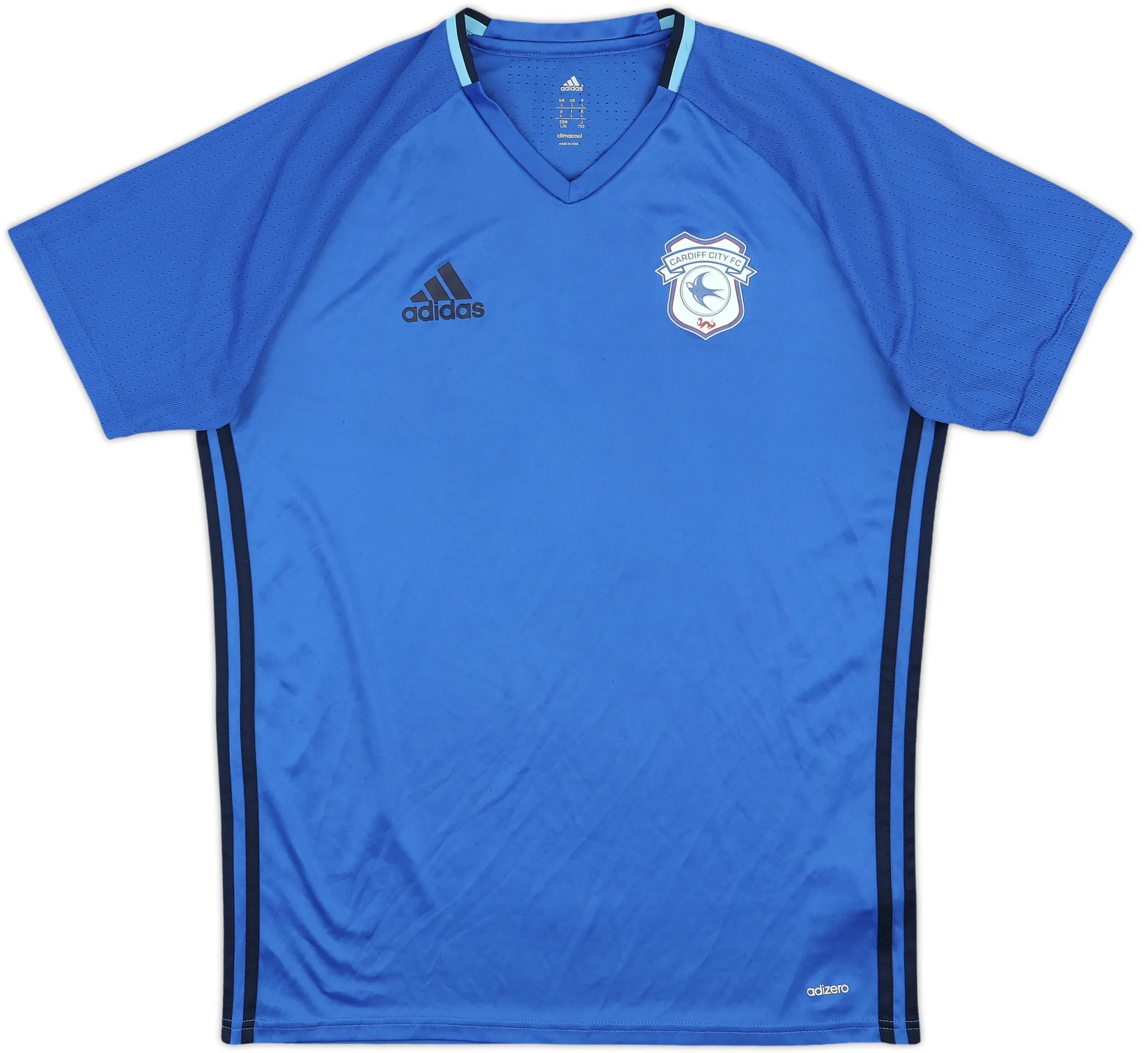 adidas Cardiff City Mens SS Player Issue Home Shirt 2017/18