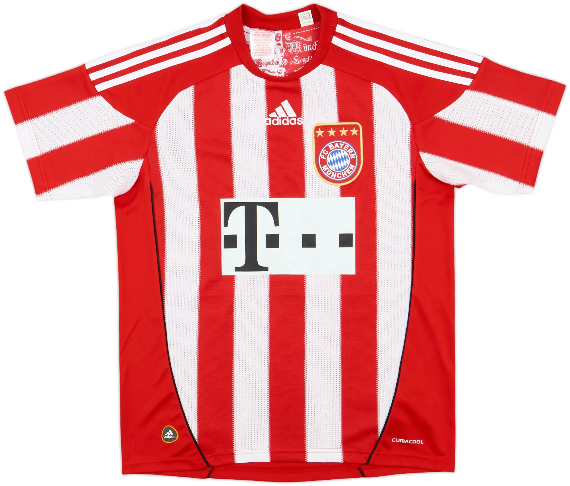 adidas Bayern Munich Boys SS Home Shirt 2010/11