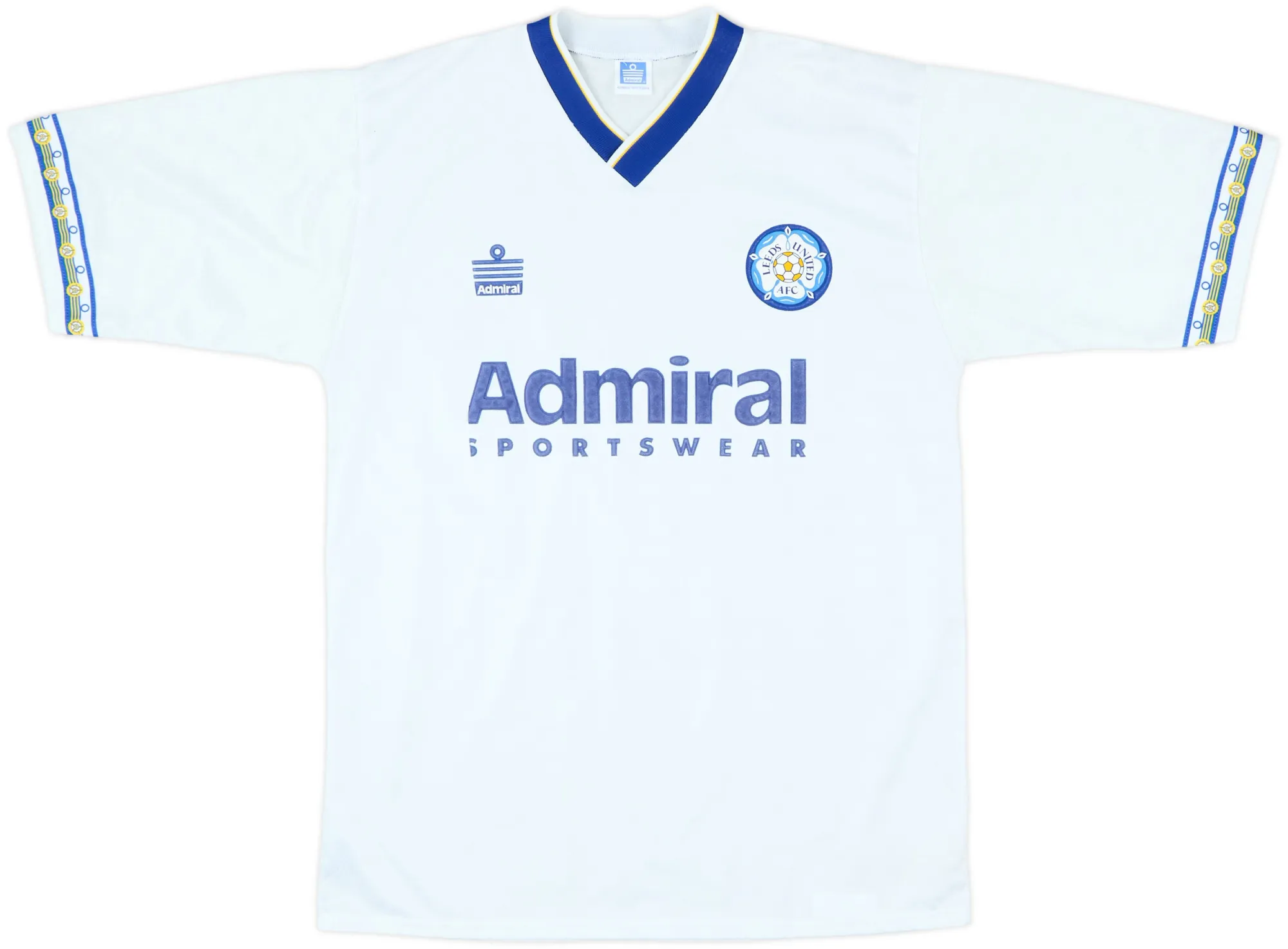 Admiral Leeds United Mens SS Home Shirt 1992/93