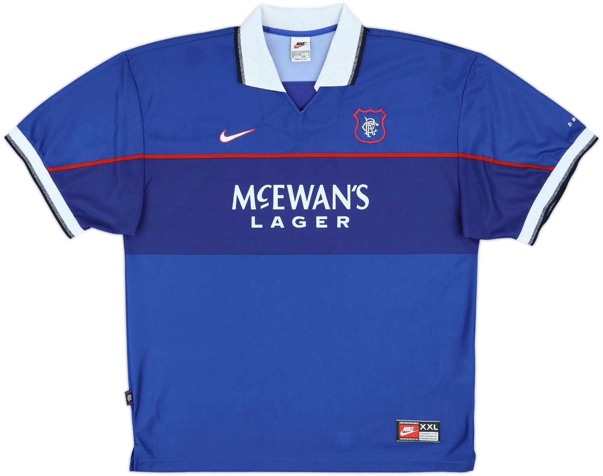 Nike Rangers Mens SS Home Shirt 1997/99