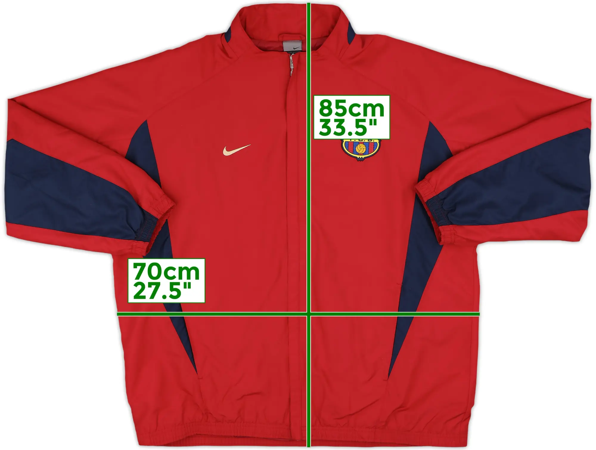 2002-03 Barcelona Nike Hooded Rain Jacket - 8/10 - (XL)
