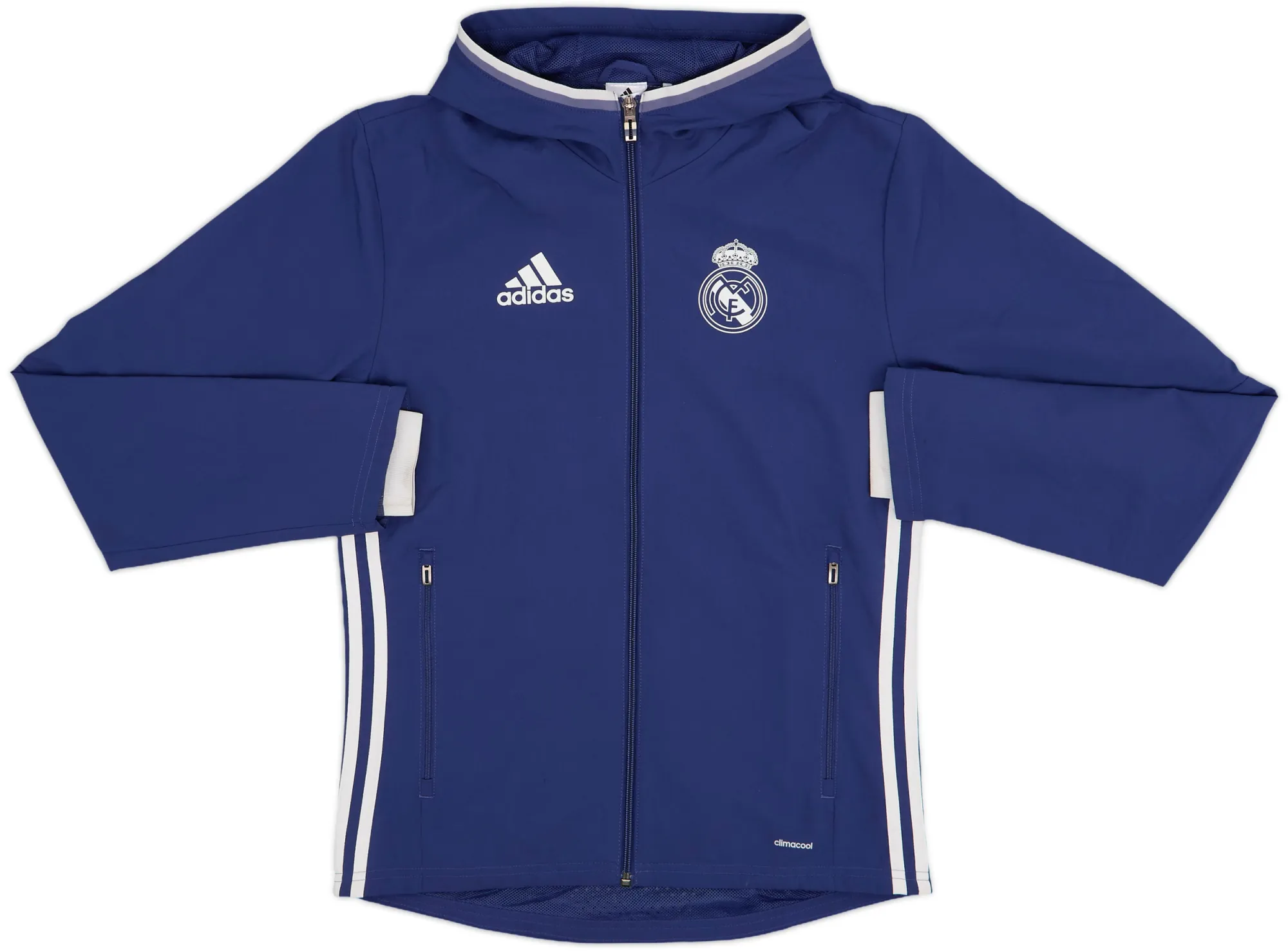 2016-17 Real Madrid adidas Hooded Track Jacket - 9/10 - (XS)