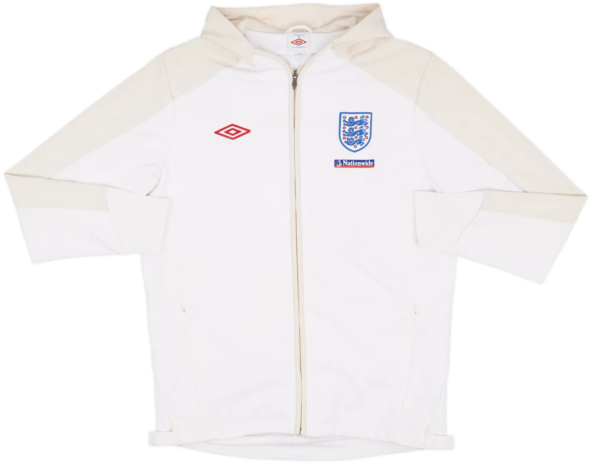 2010-11 England Umbro Hooded Track Jacket - 9/10 - (L)