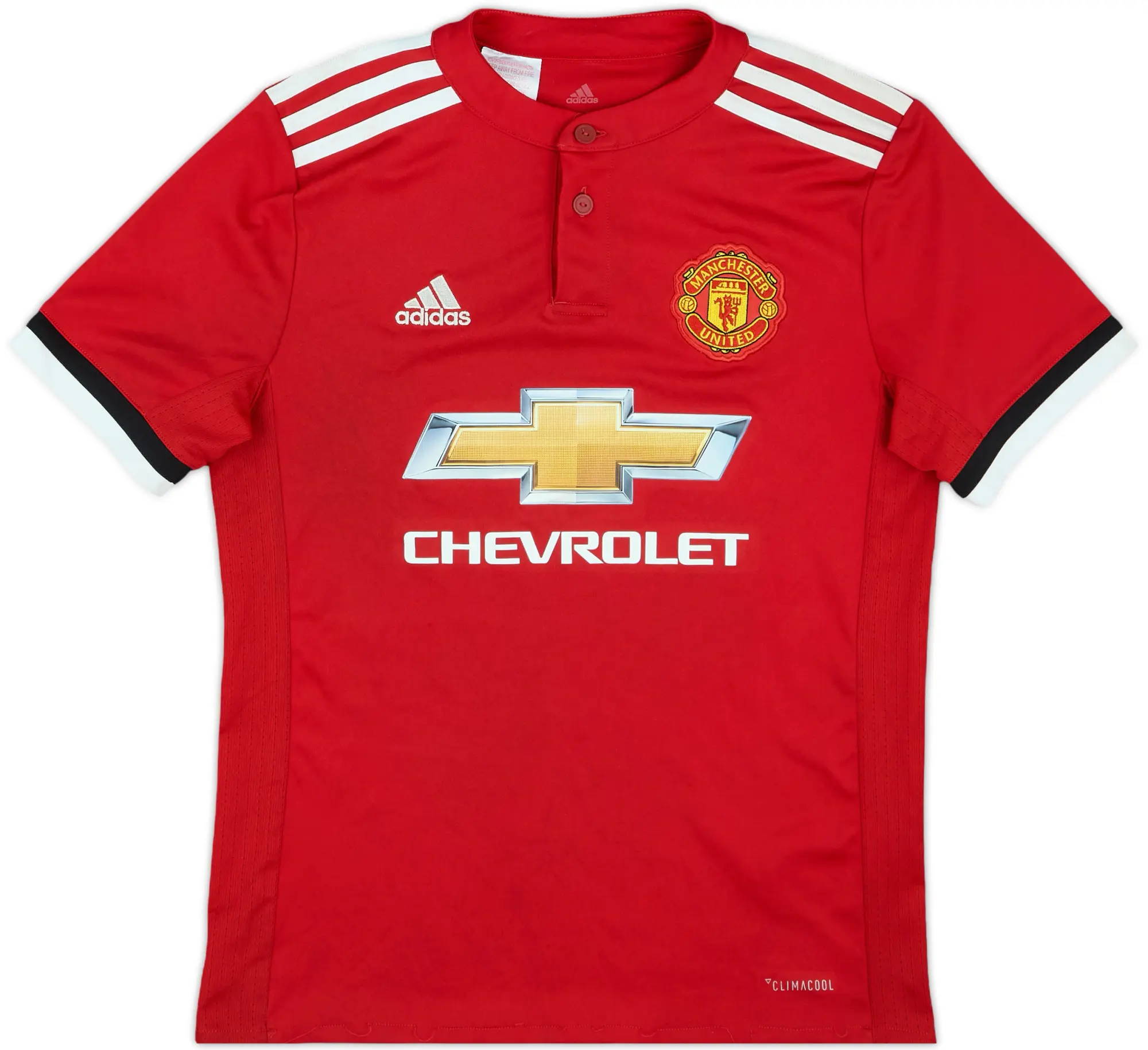 adidas Manchester United Boys SS Home Shirt 2017/18