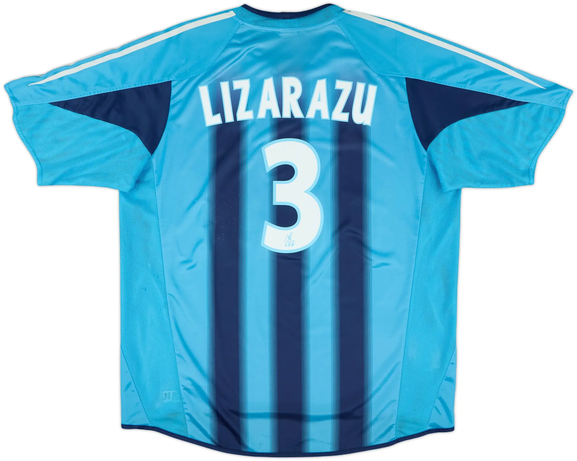 2004-05 Olympique Marseille Away Shirt Lizarazu #3 - 6/10 - (XL)