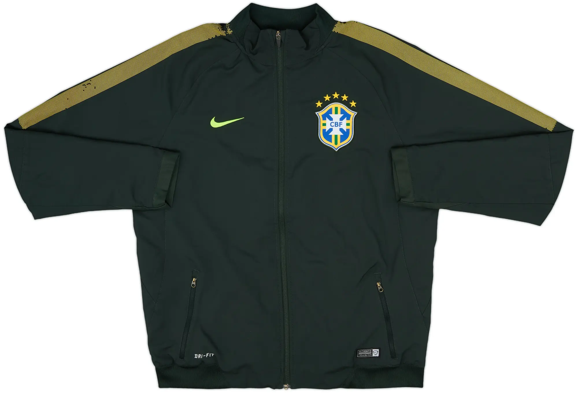 2014-15 Brazil Nike Track Jacket - 9/10 - (L)