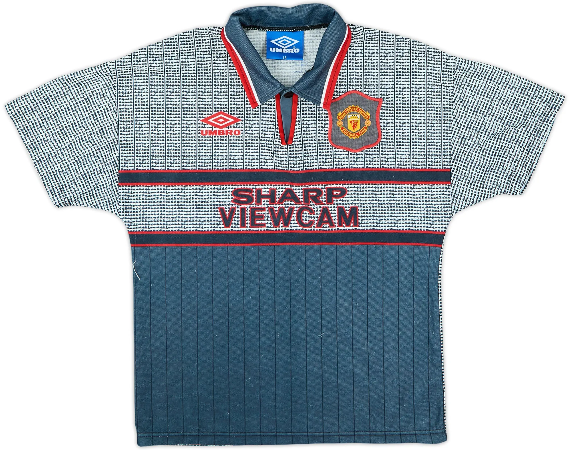 Umbro Manchester United Boys SS Away Shirt 1995/96
