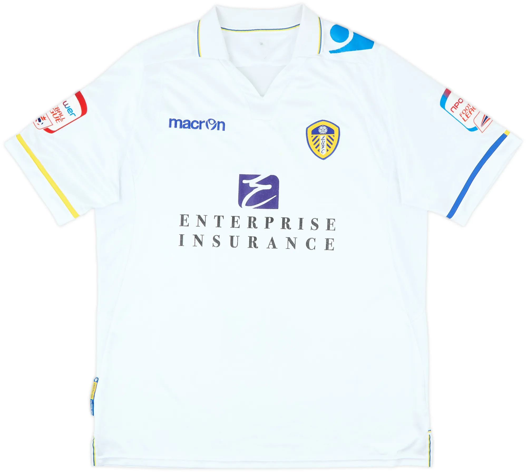 Macron Leeds United Mens SS Home Shirt 2011/12