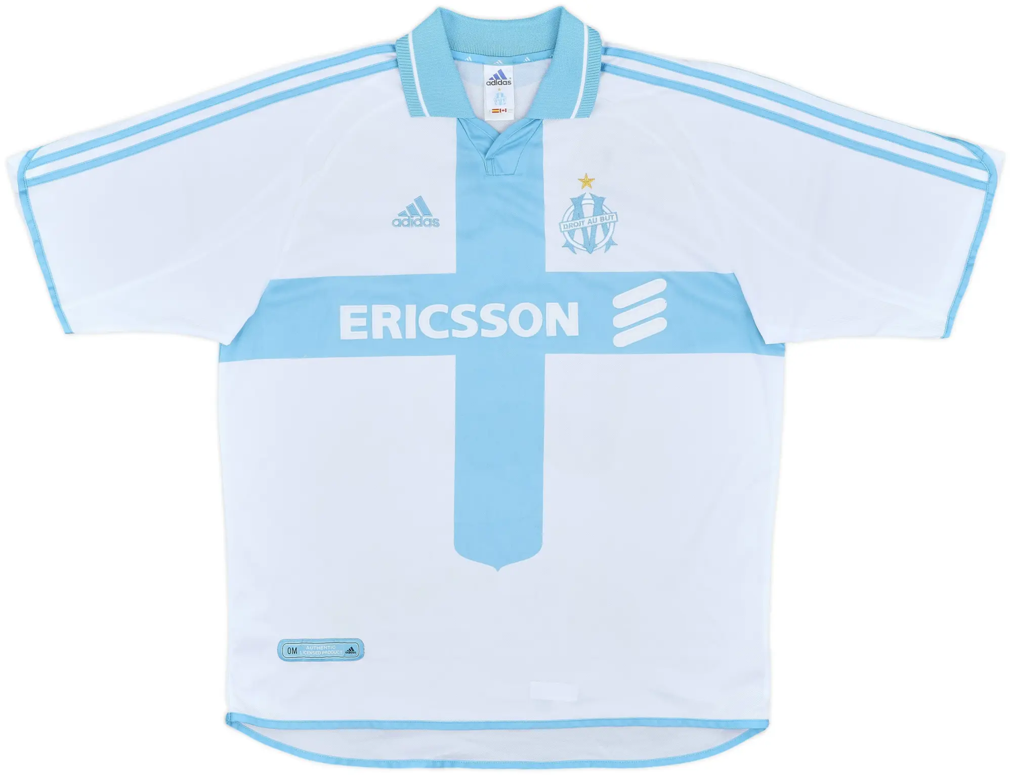 2000-01 Olympique Marseille Home Shirt - 6/10 - (XL)
