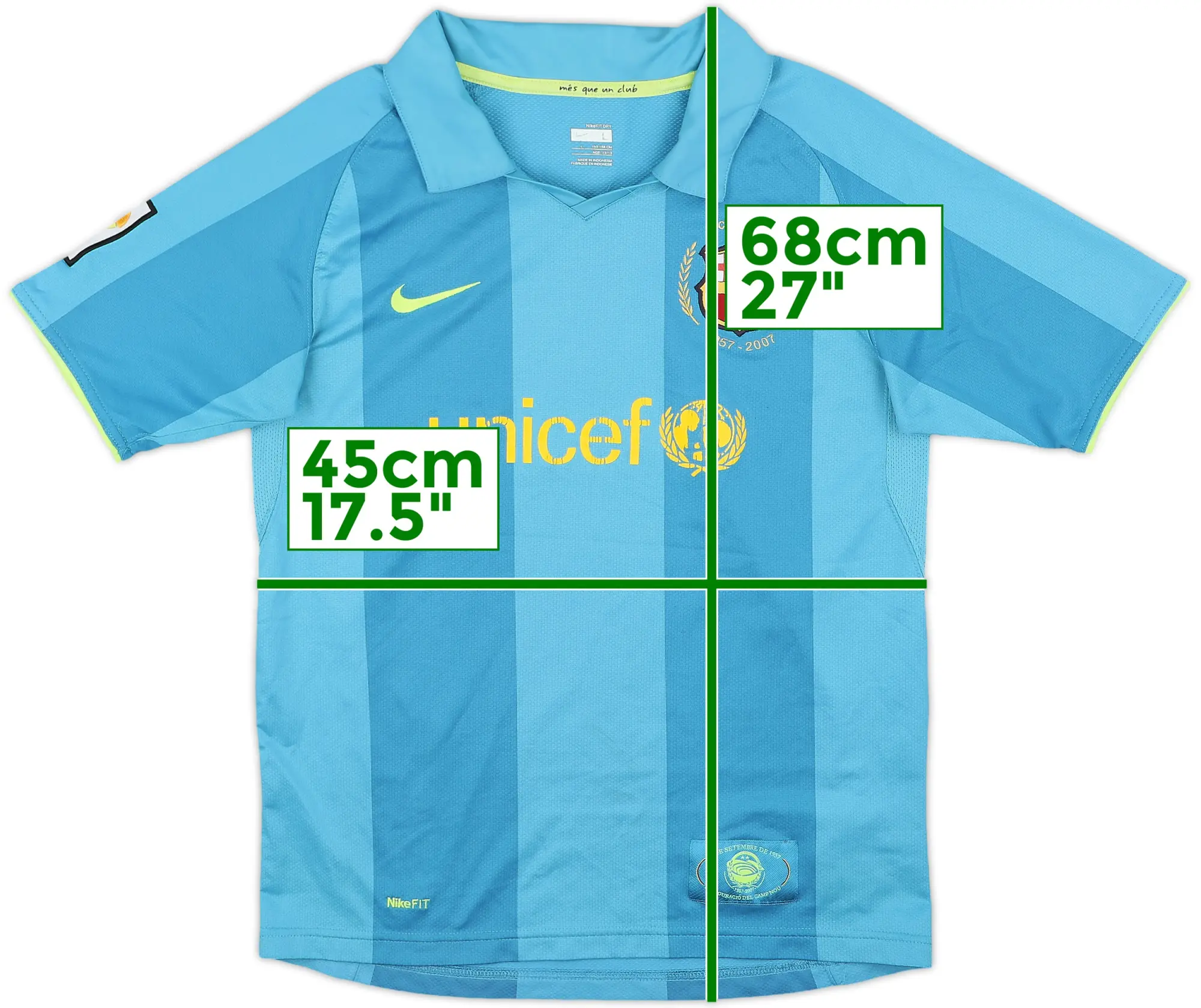 Nike Barcelona Boys SS Away Shirt 2007/09