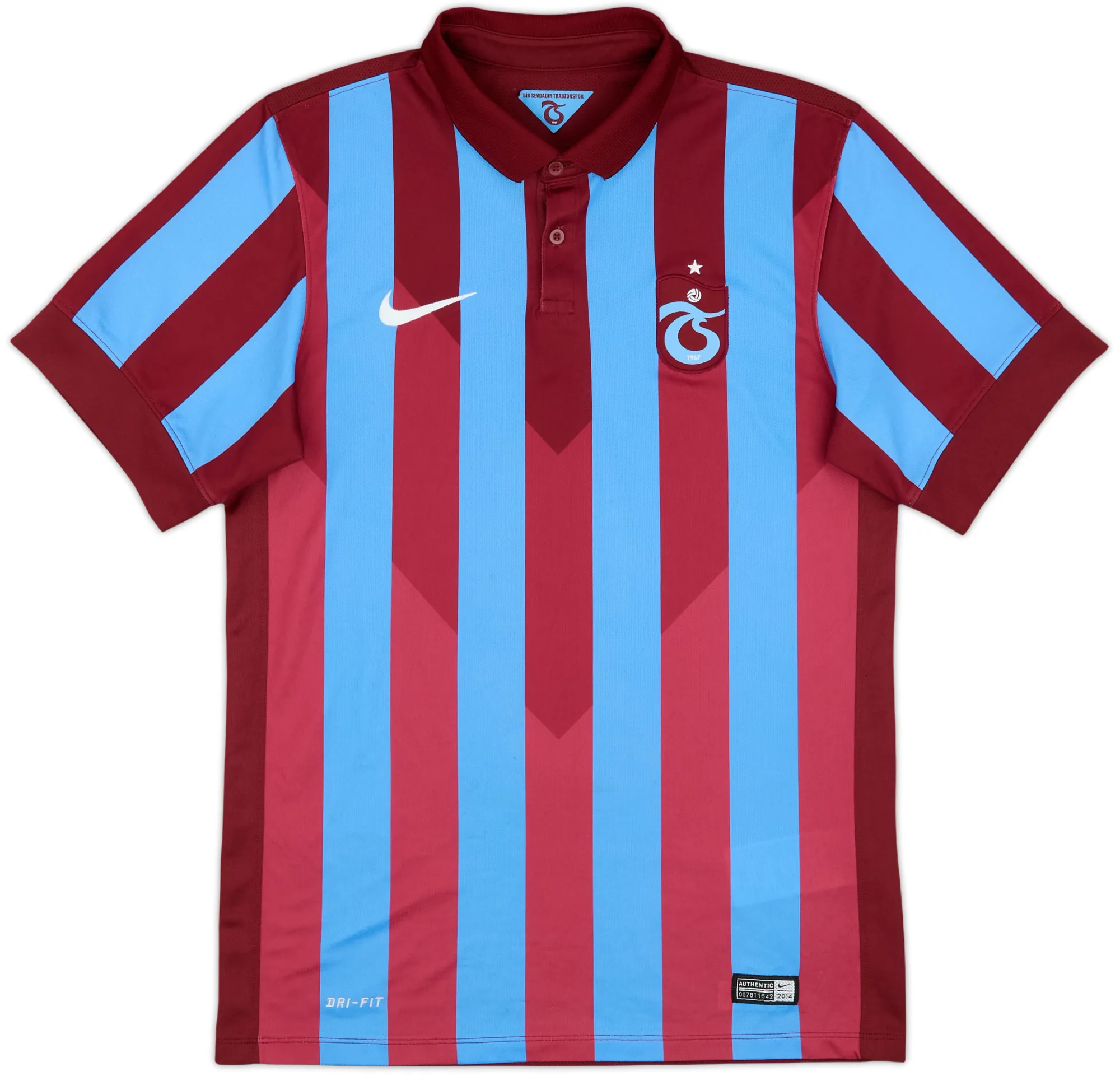 Nike Trabzonspor Mens SS Home Shirt 2014/15
