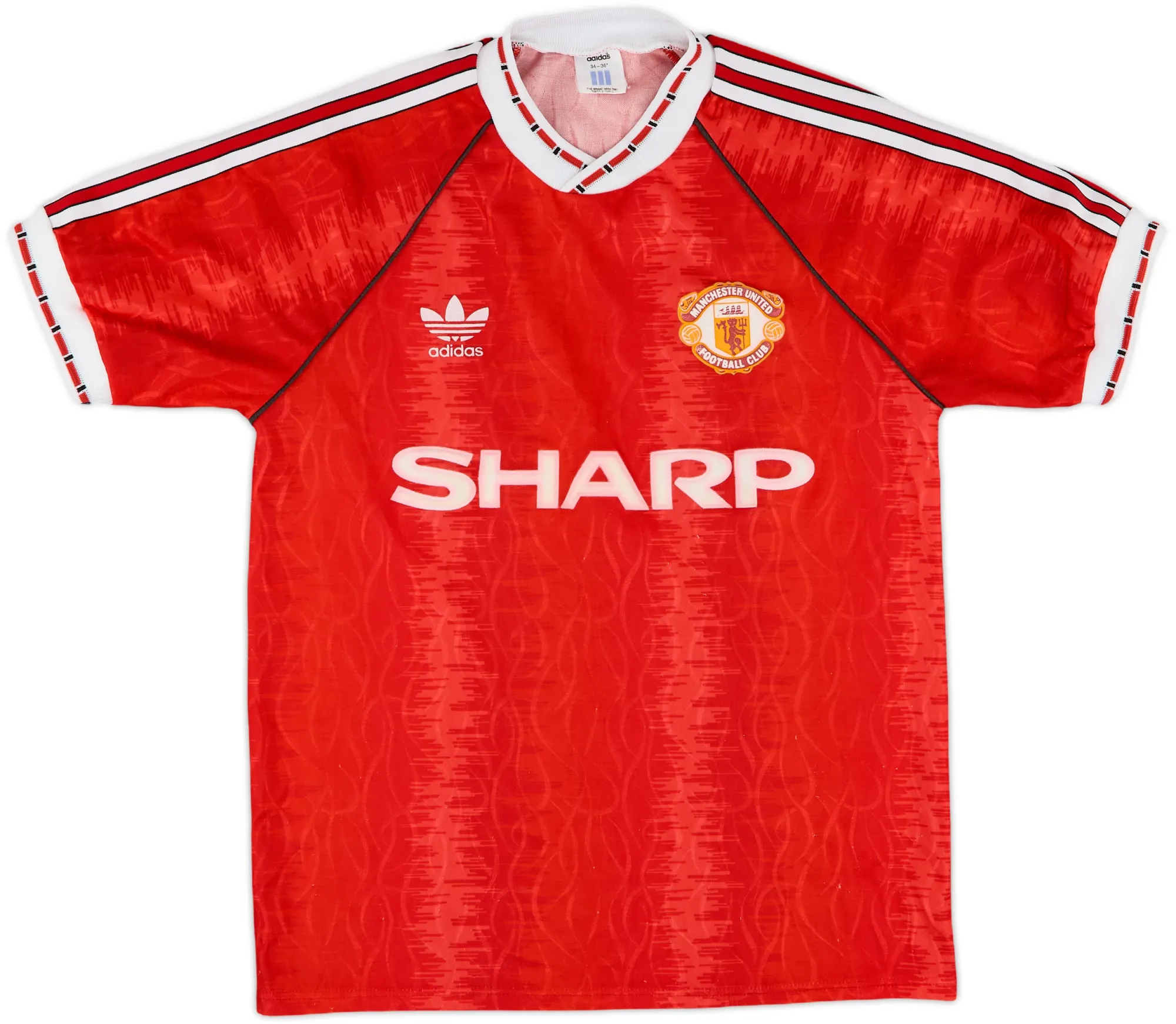 adidas Manchester United Mens SS Home Shirt 1988/90