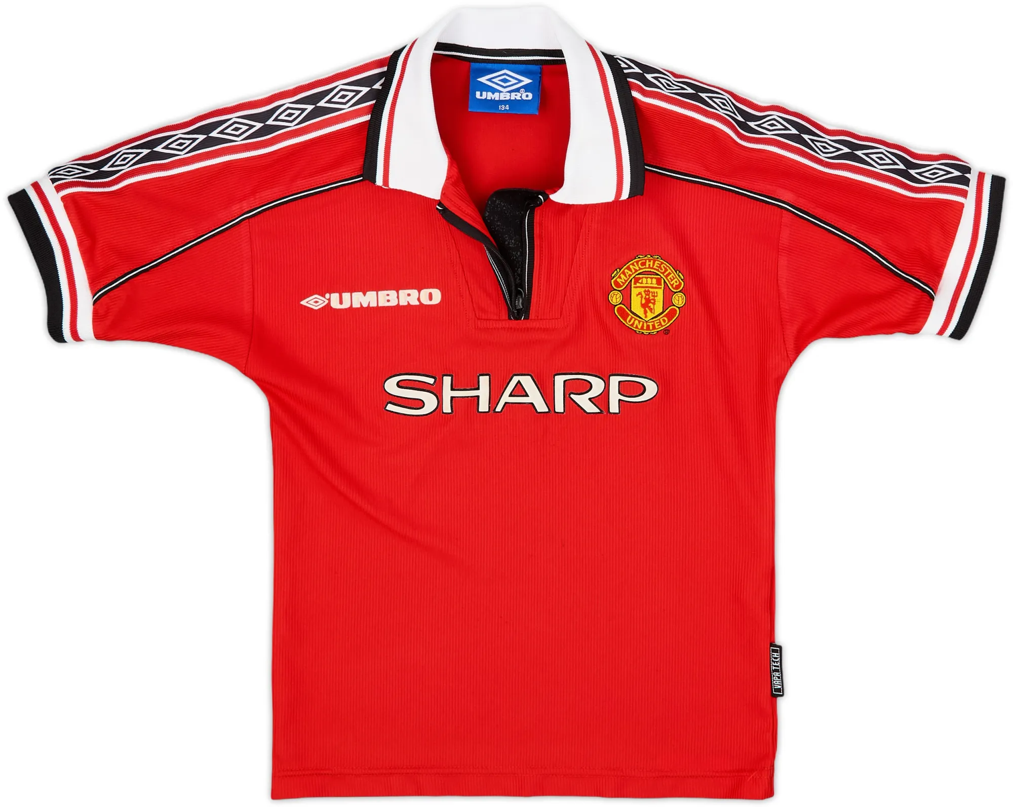 Umbro Manchester United Boys SS Home Shirt 1998/00