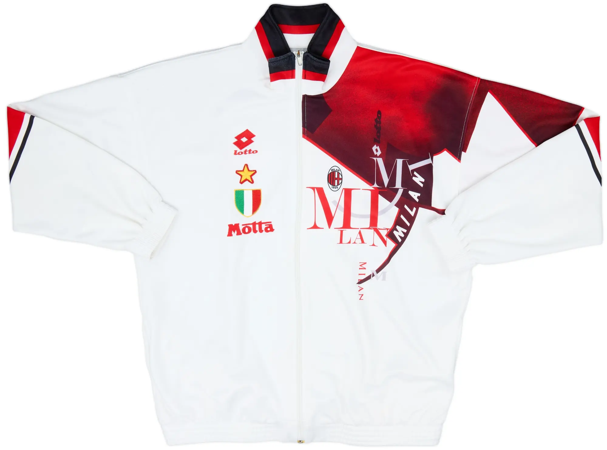 1993-94 AC Milan Lotto Track Jacket - 8/10 - (XXL)