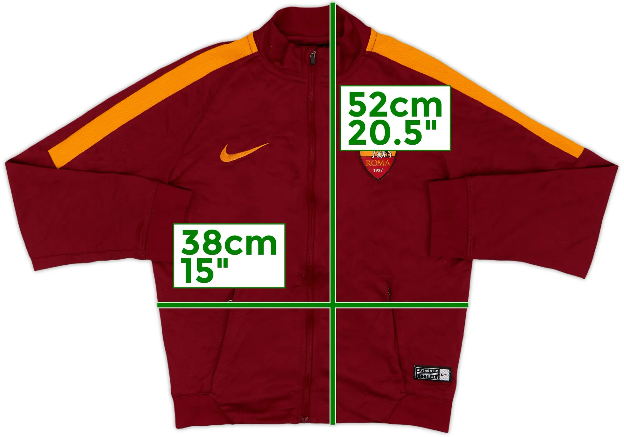 2017-18 Roma Nike Track Jacket - 8/10 - (S)