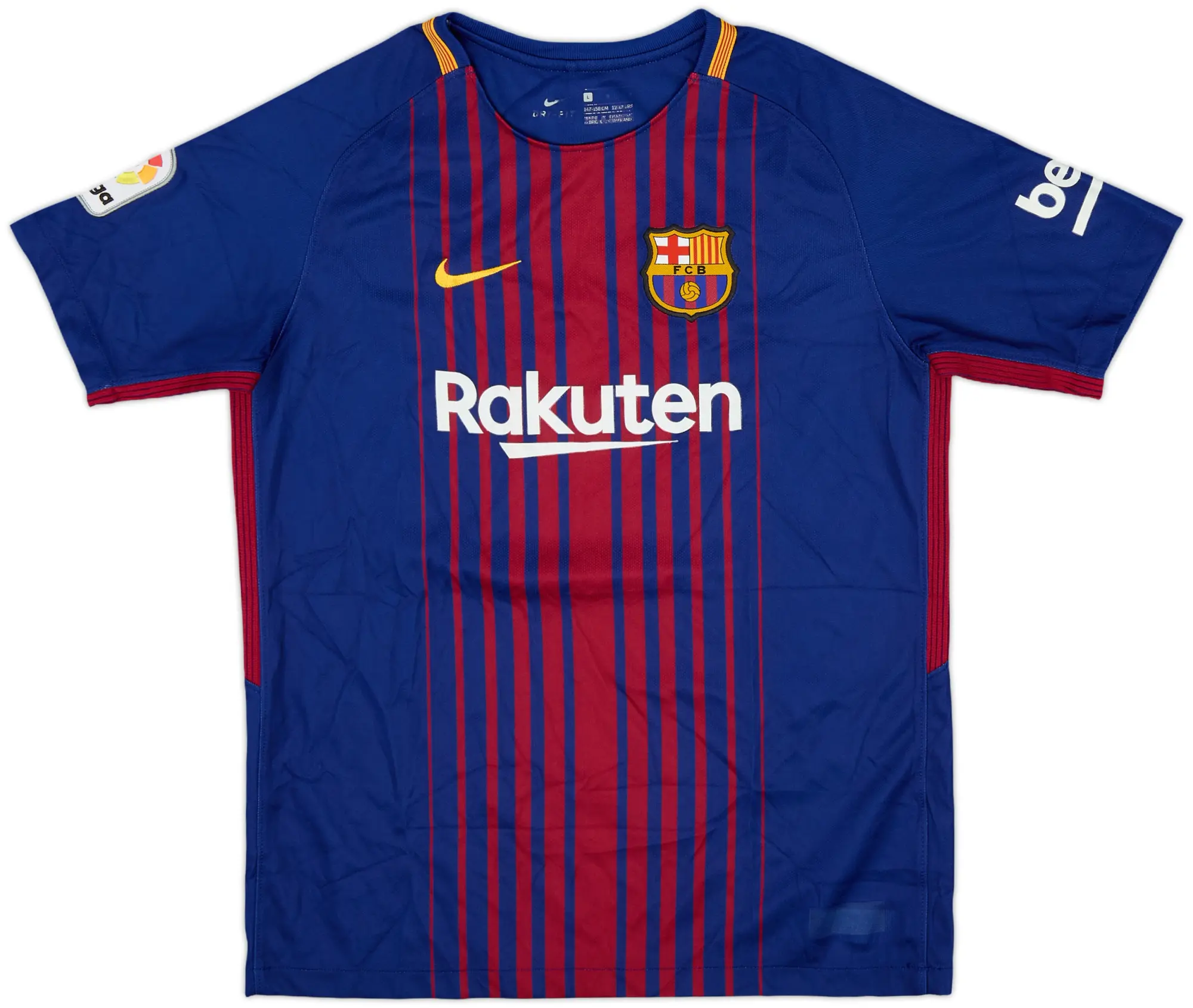 Nike Barcelona Boys SS Home Shirt 2017/18