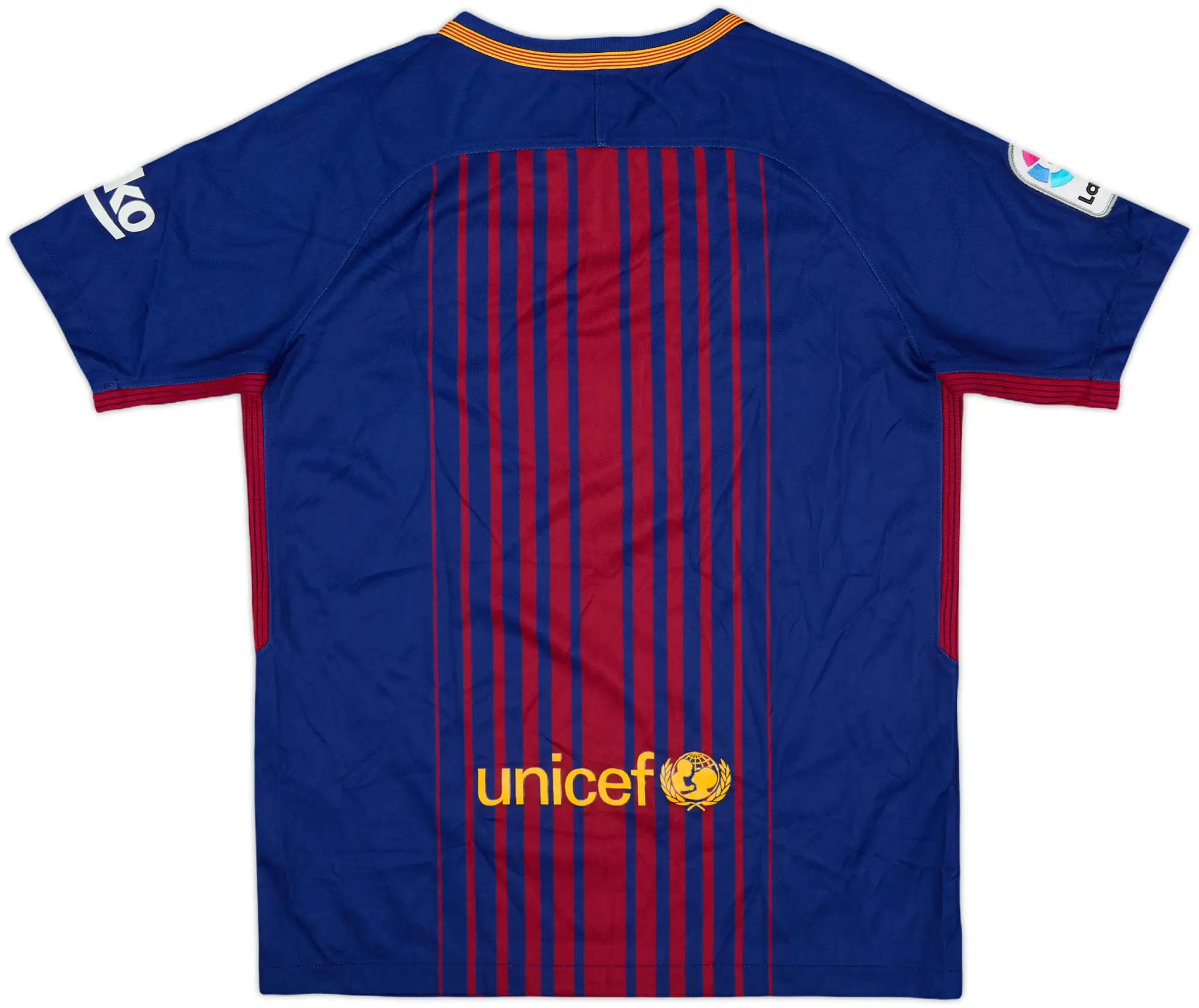 Nike Barcelona Boys SS Home Shirt 2017/18
