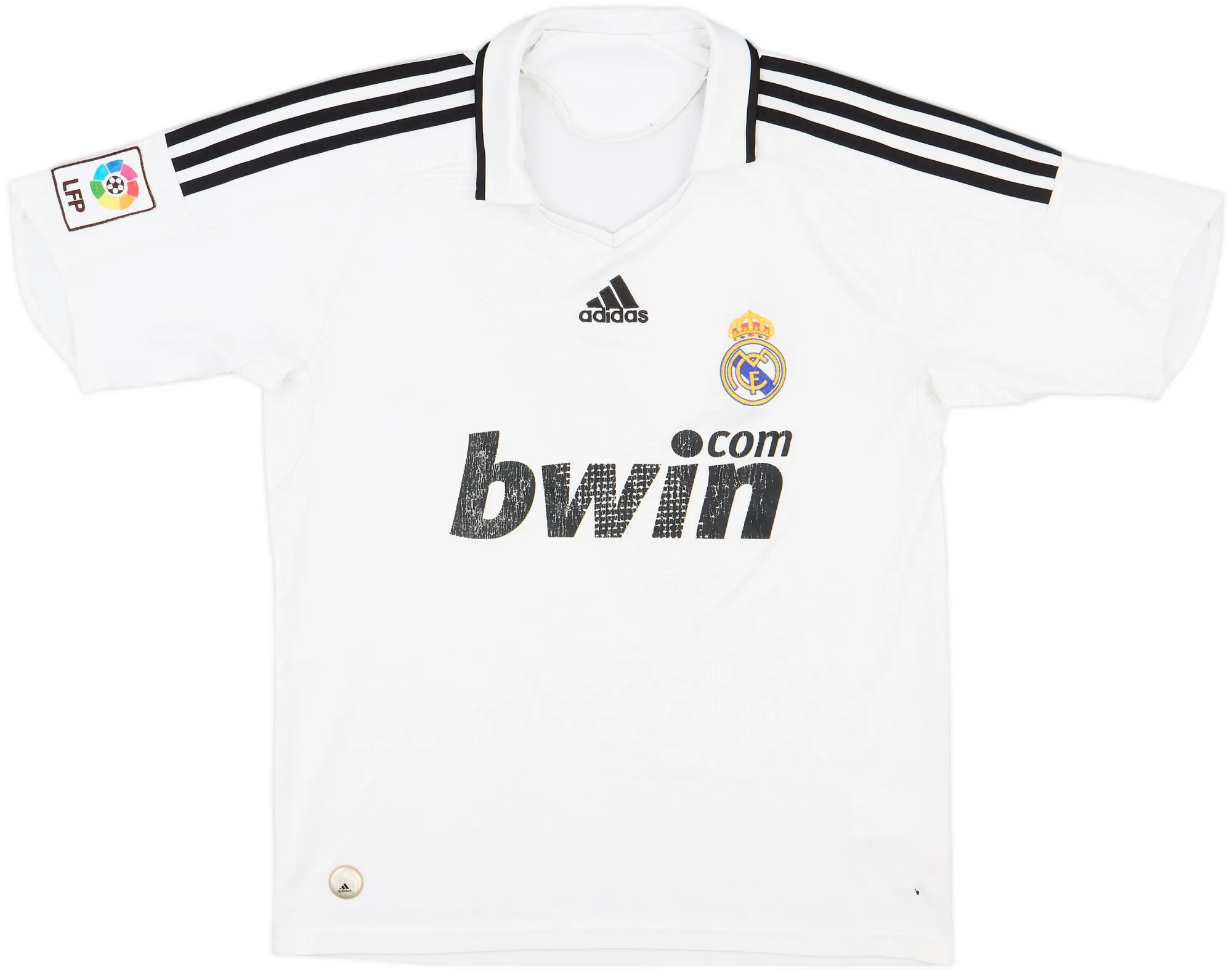 adidas Real Madrid Boys SS Home Shirt 2008/09