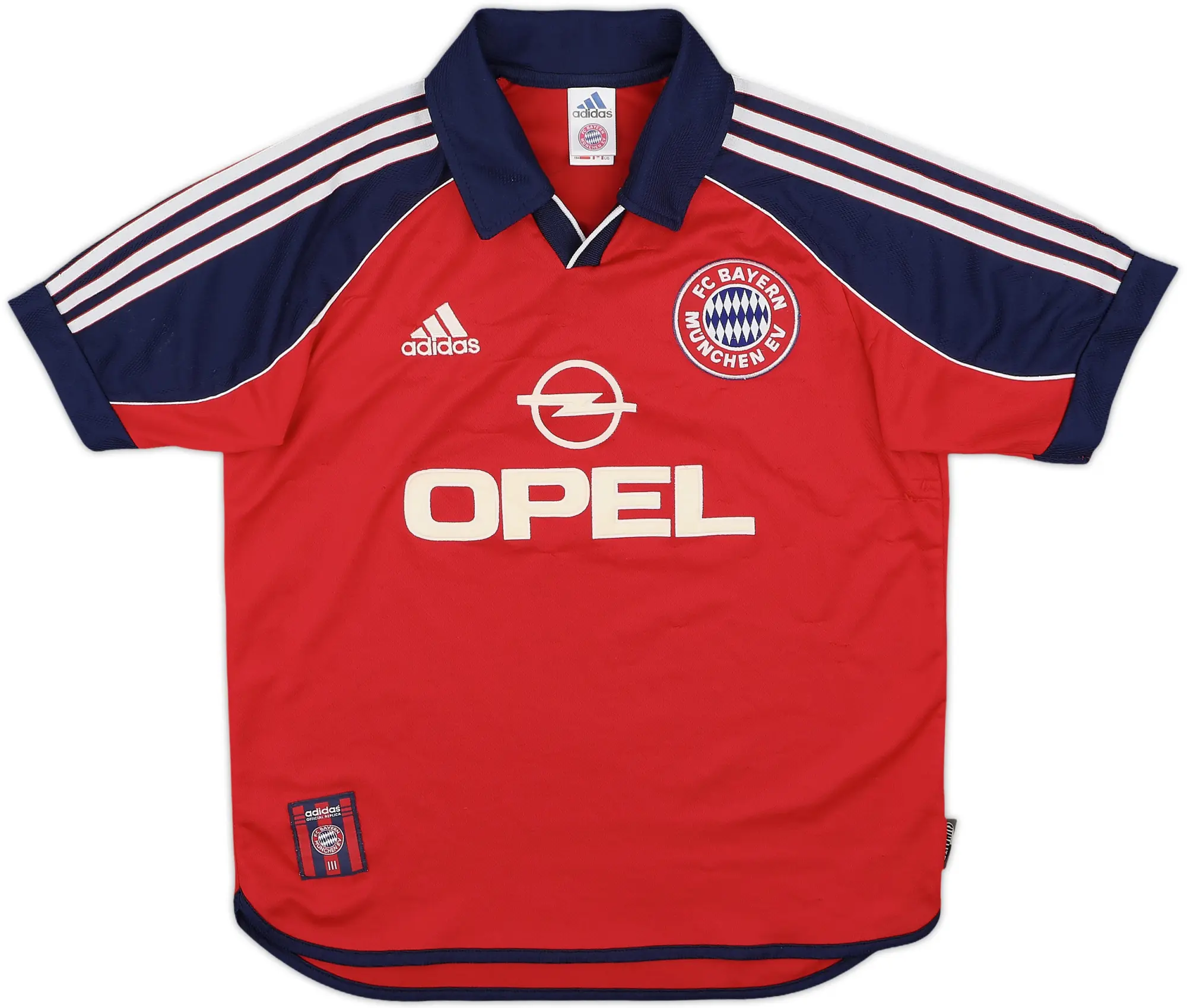adidas Bayern Munich Mens SS Home Shirt 1999/01