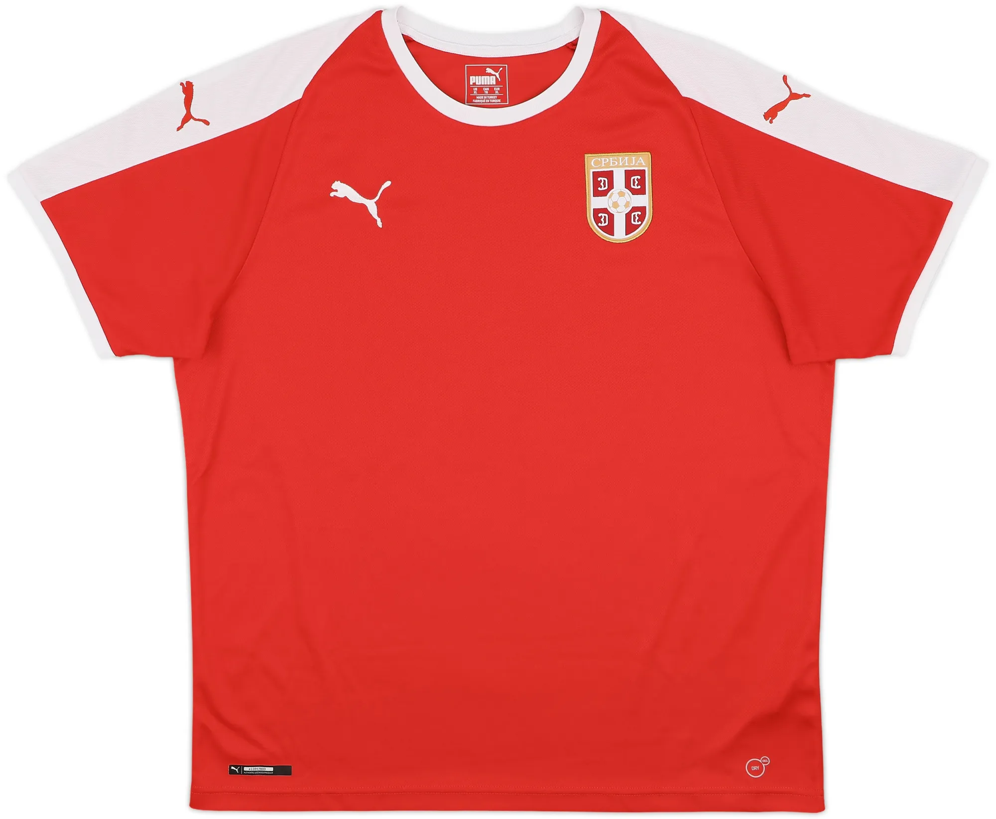 Puma Serbia Mens SS Home Shirt 2018