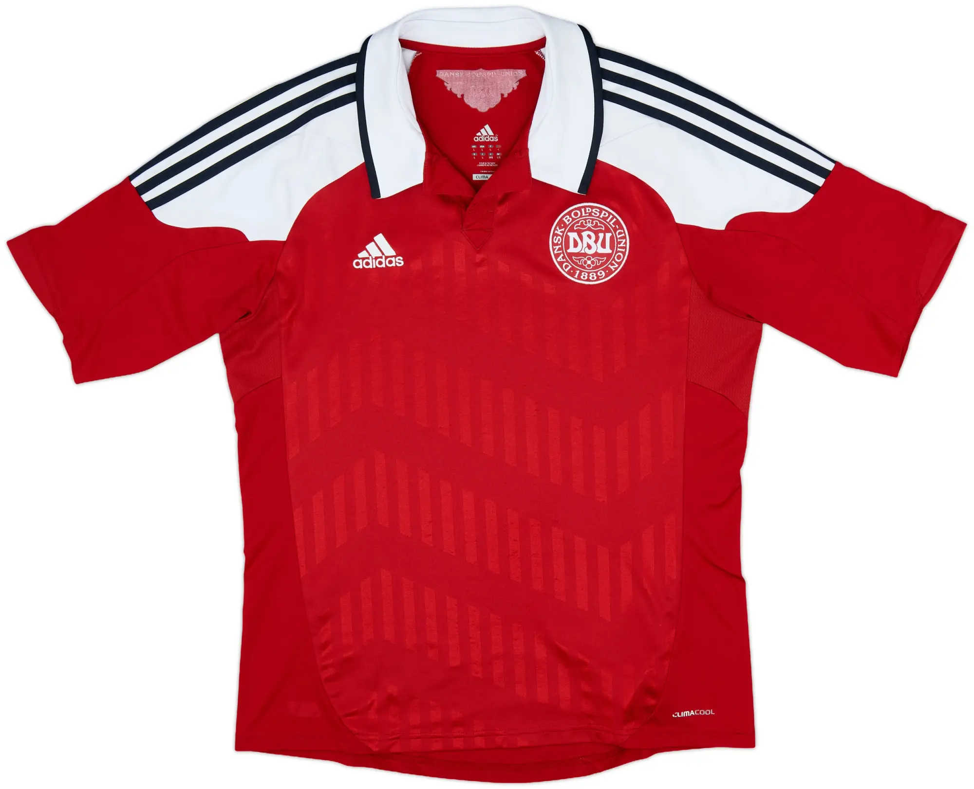adidas Denmark Mens SS Home Shirt 2012