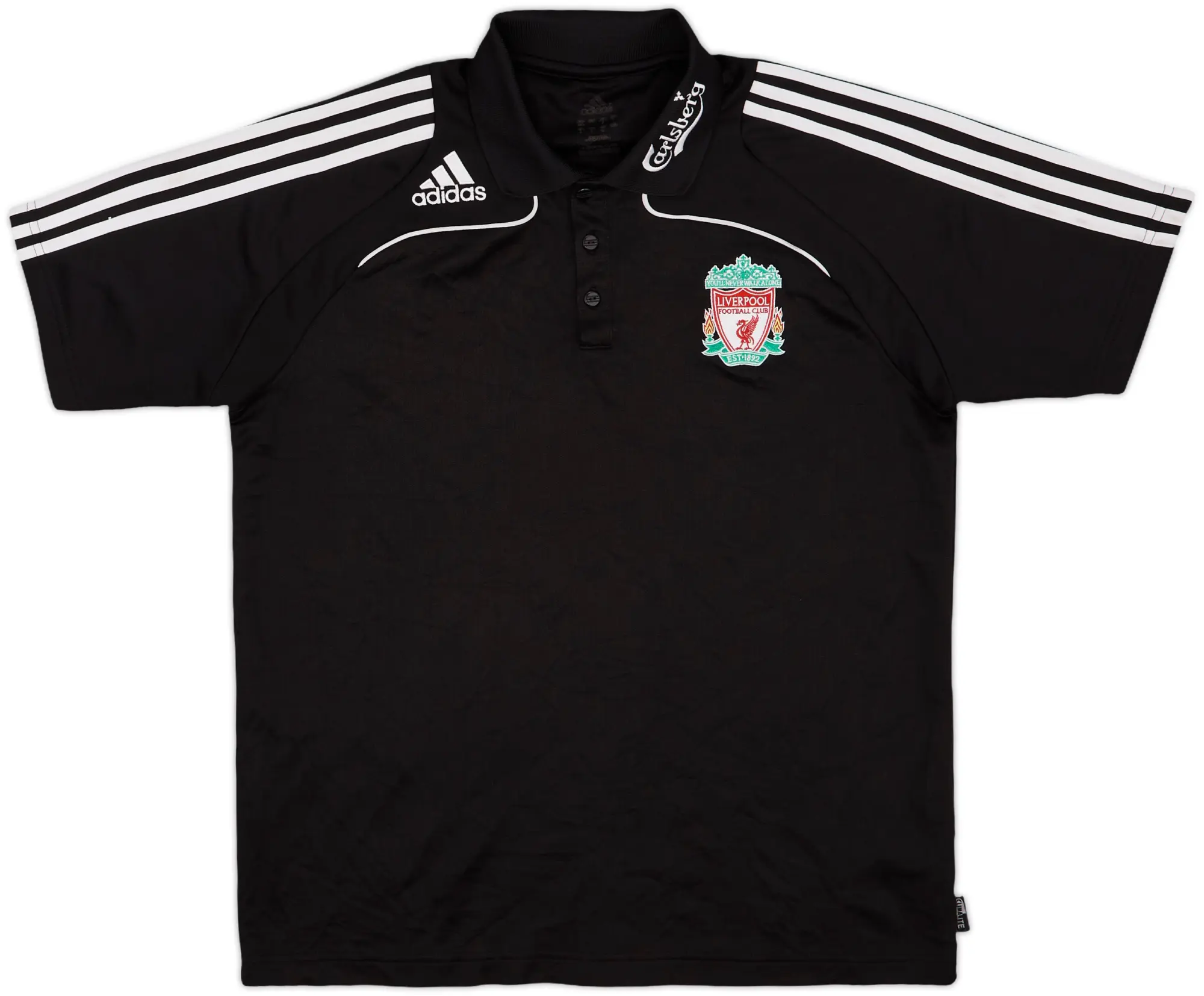 2008-09 Liverpool adidas Polo Shirt - 8/10 - (M)
