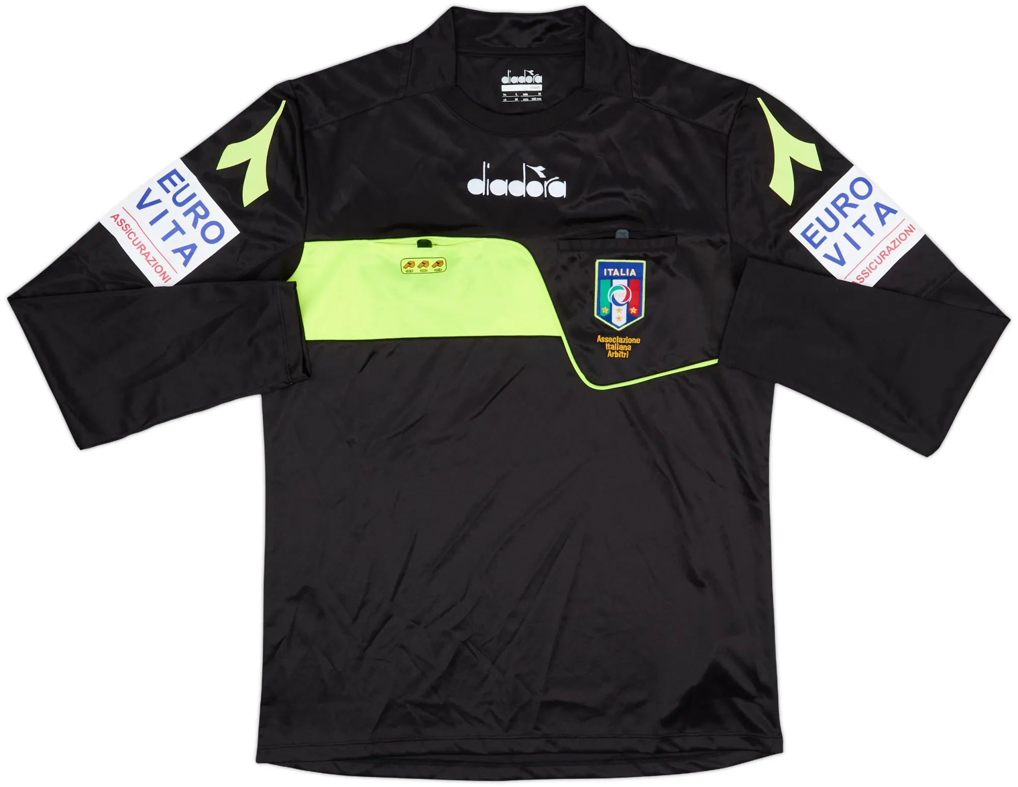 Diadora Italy Mens LS Home Shirt 2018