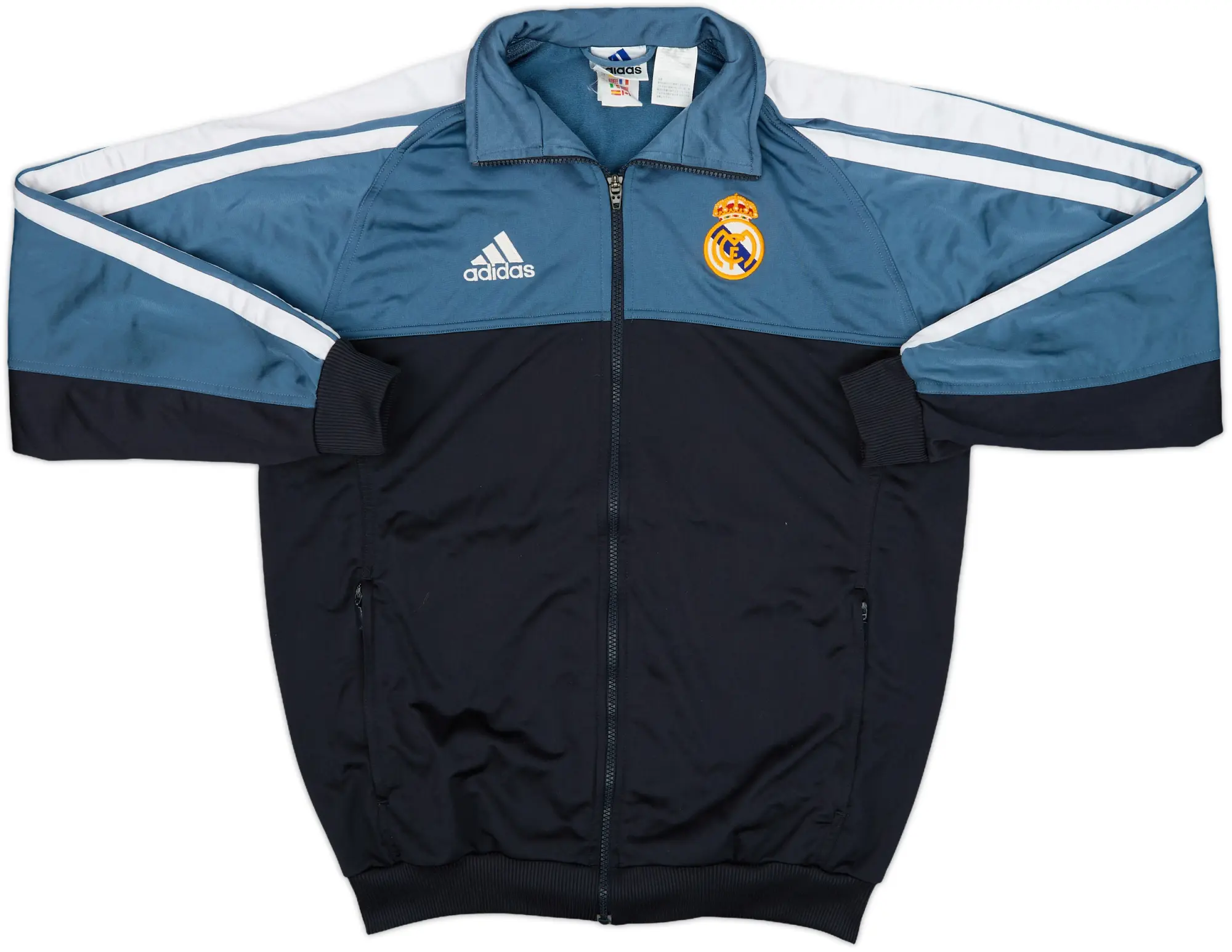 2001-02 Real Madrid adidas Track Jacket - 8/10 - (XL.Boys)