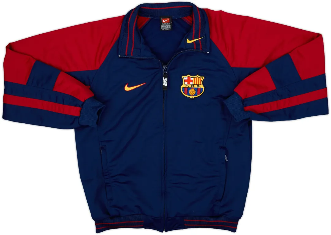 2000-01 Barcelona Nike Track Jacket - 8/10 - (S) | BARJ00-135