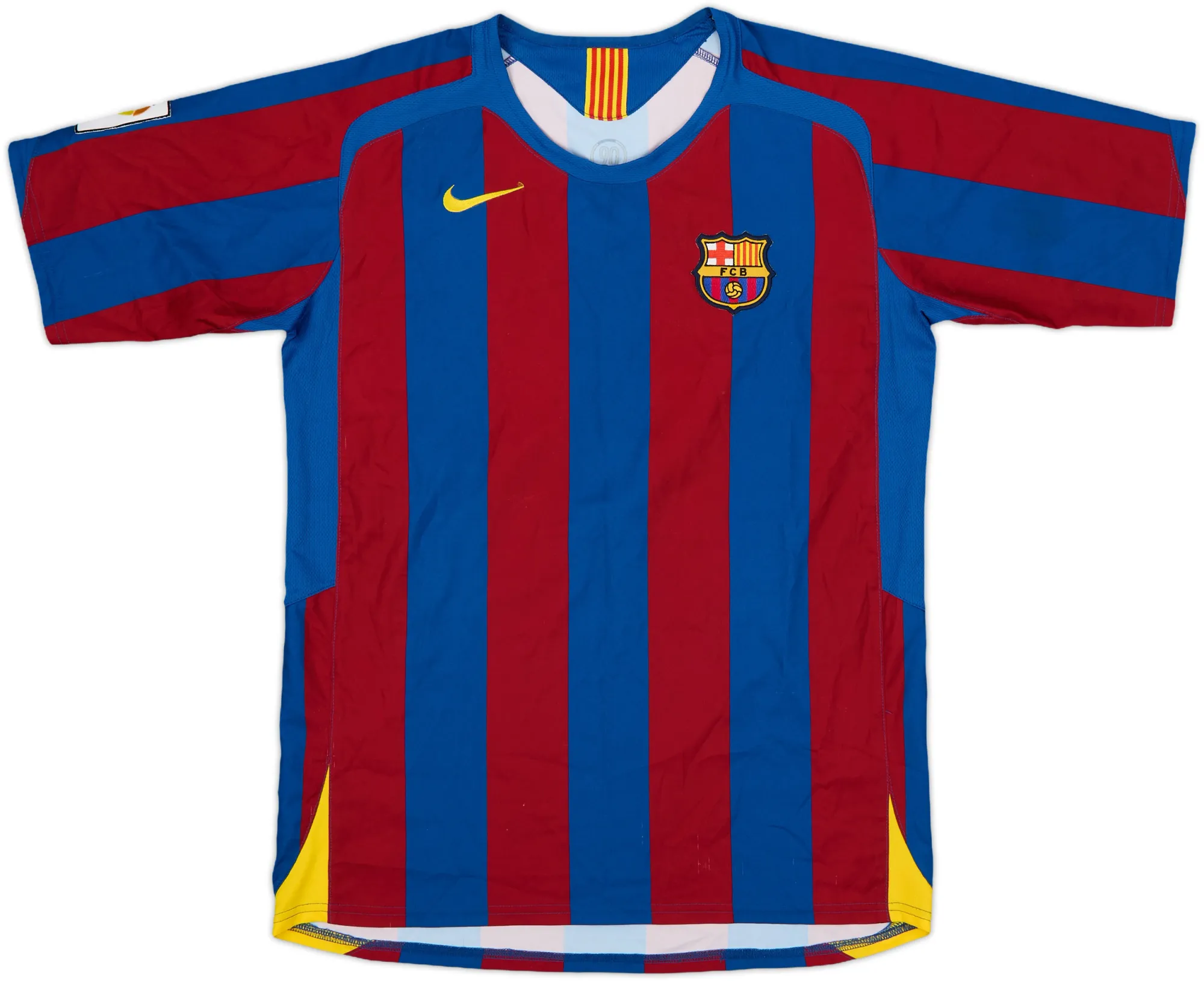 Nike Barcelona Boys SS Home Shirt 2005/06