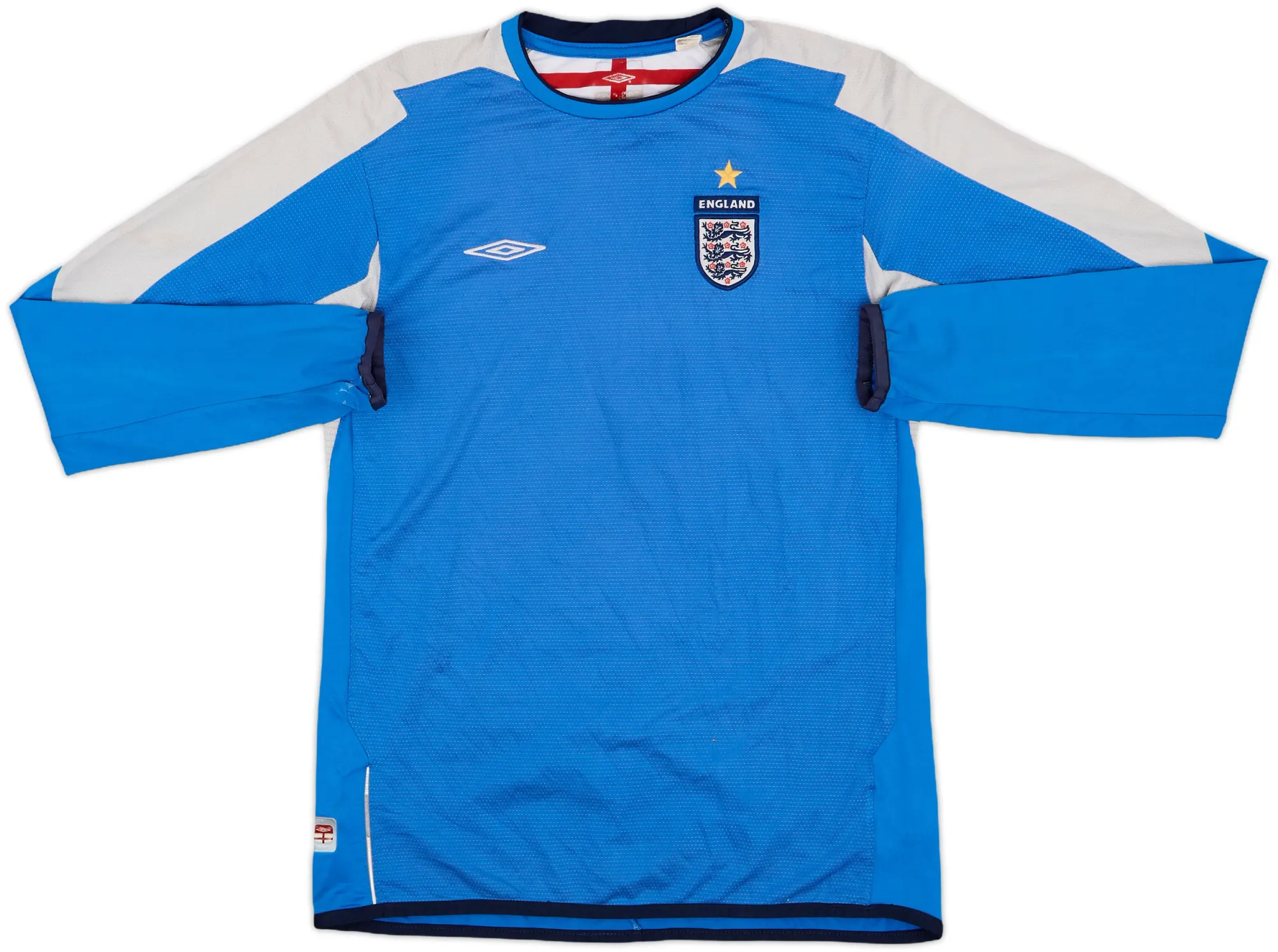 Umbro England Boys LS Goalkeeper Home Shirt 2004