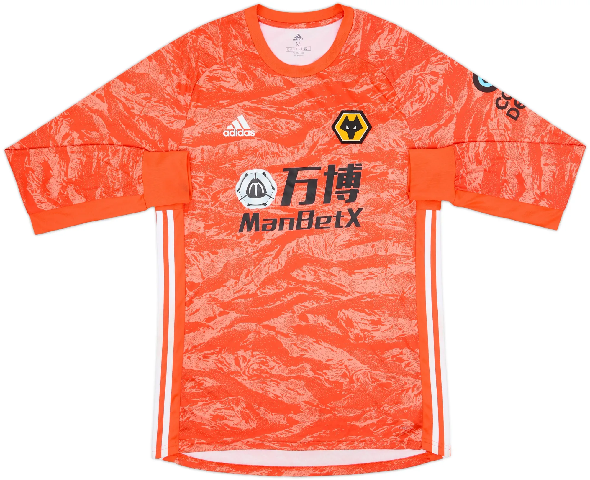 adidas Wolverhampton Wanderers Mens LS Goalkeeper Home Shirt 2019/20