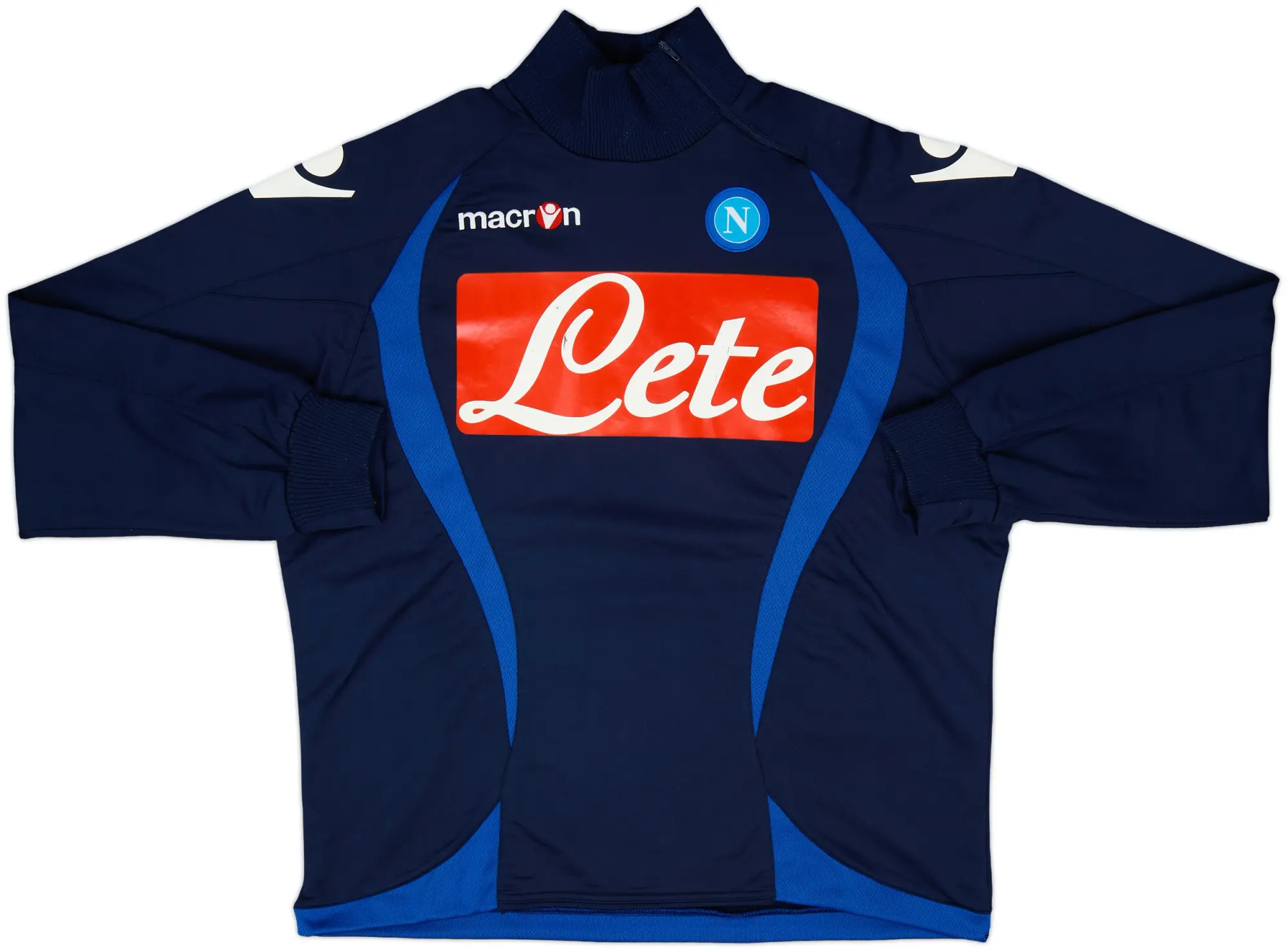 2012-13 Napoli Macron 1/4 Zip Drill Top - 7/10 - (M)
