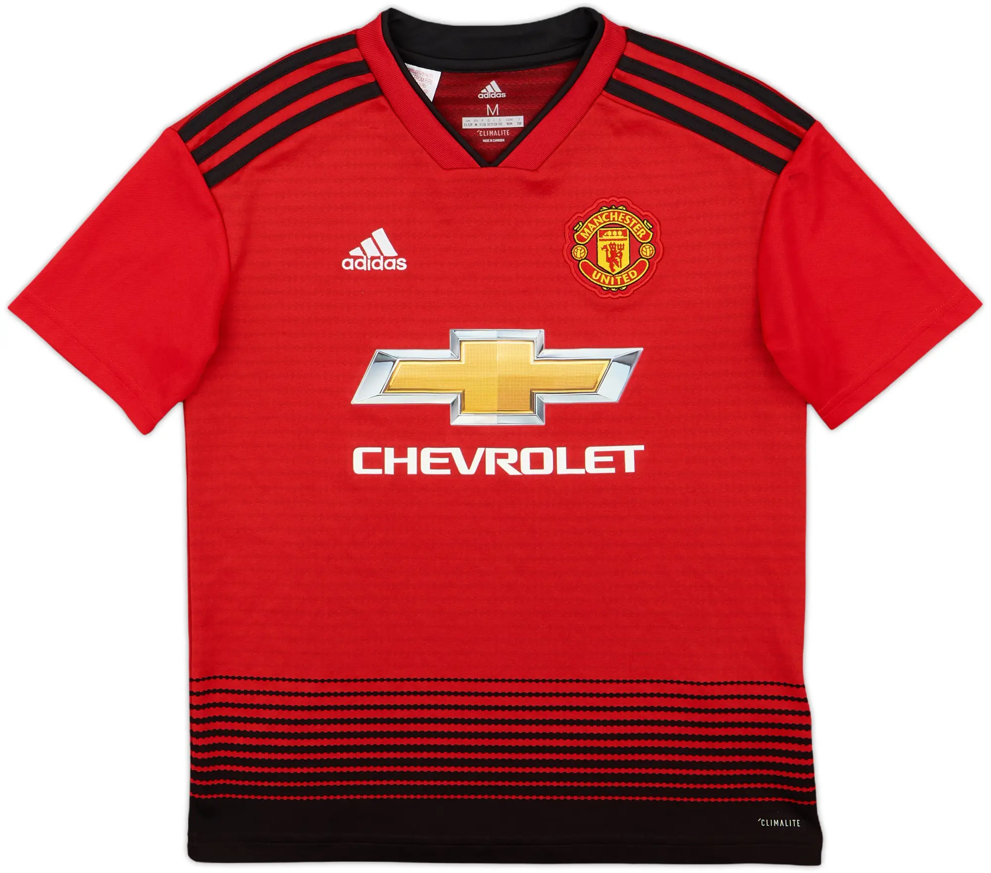 adidas Manchester United Boys SS Home Shirt 2018/19