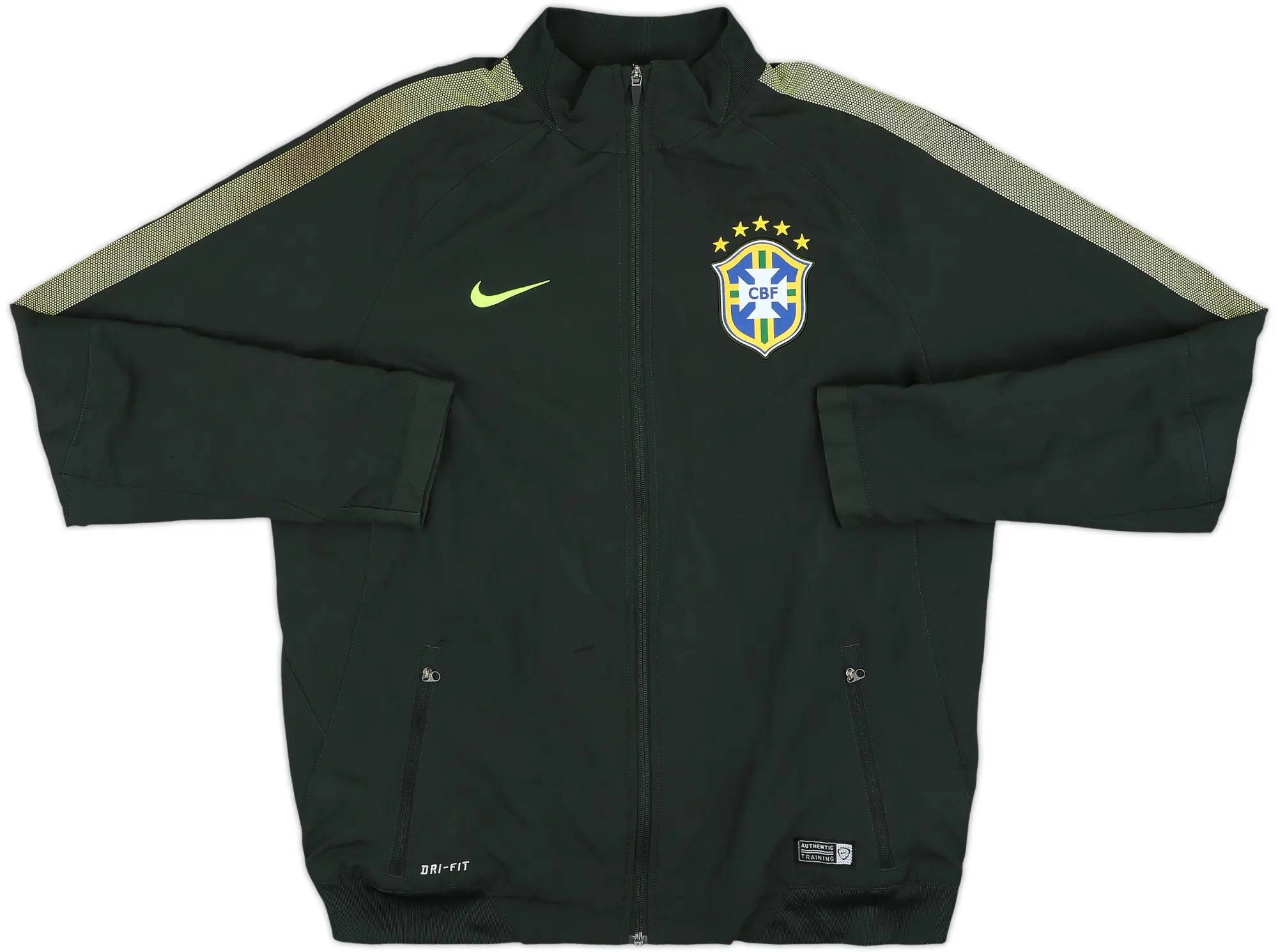 2014-15 Brazil Nike Track Jacket - 8/10 - (L)